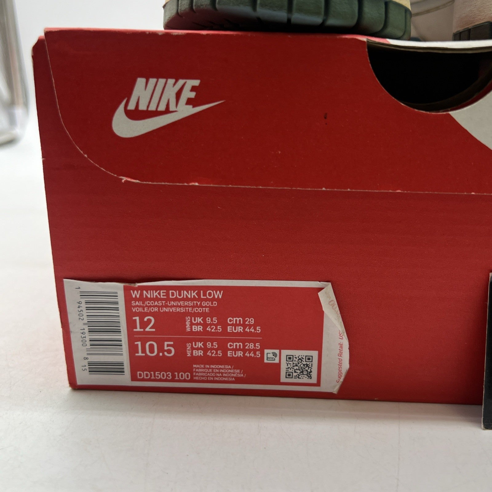 Size 12 - Nike Dunk Low Coast W (DD1503-100)