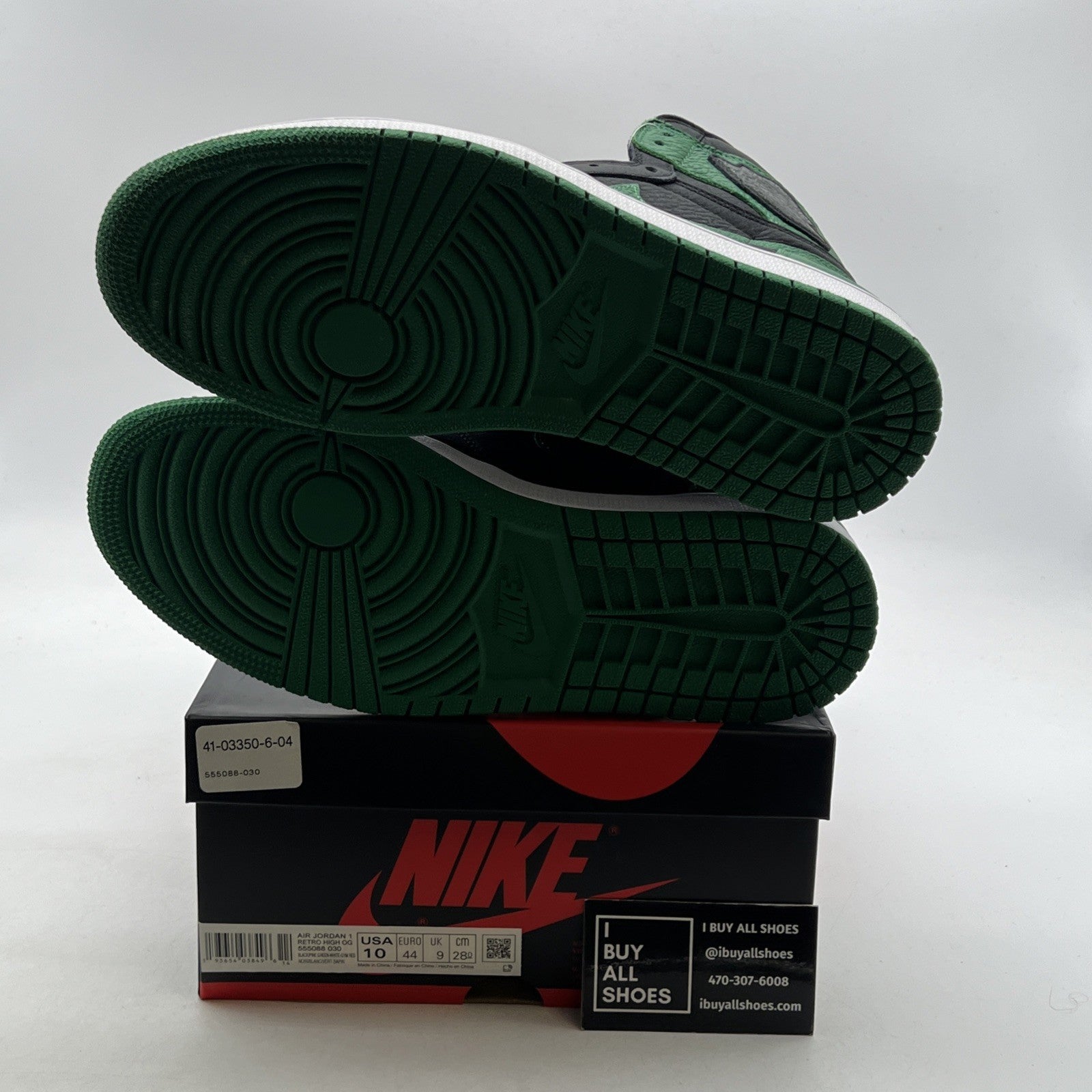 Size 10 - Air Jordan 1 Retro OG High Pine Green 2.0 (555088-030)