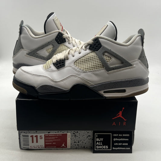 Size 11.5 - Air Jordan 4 Retro Cement 2012 (308497-103)