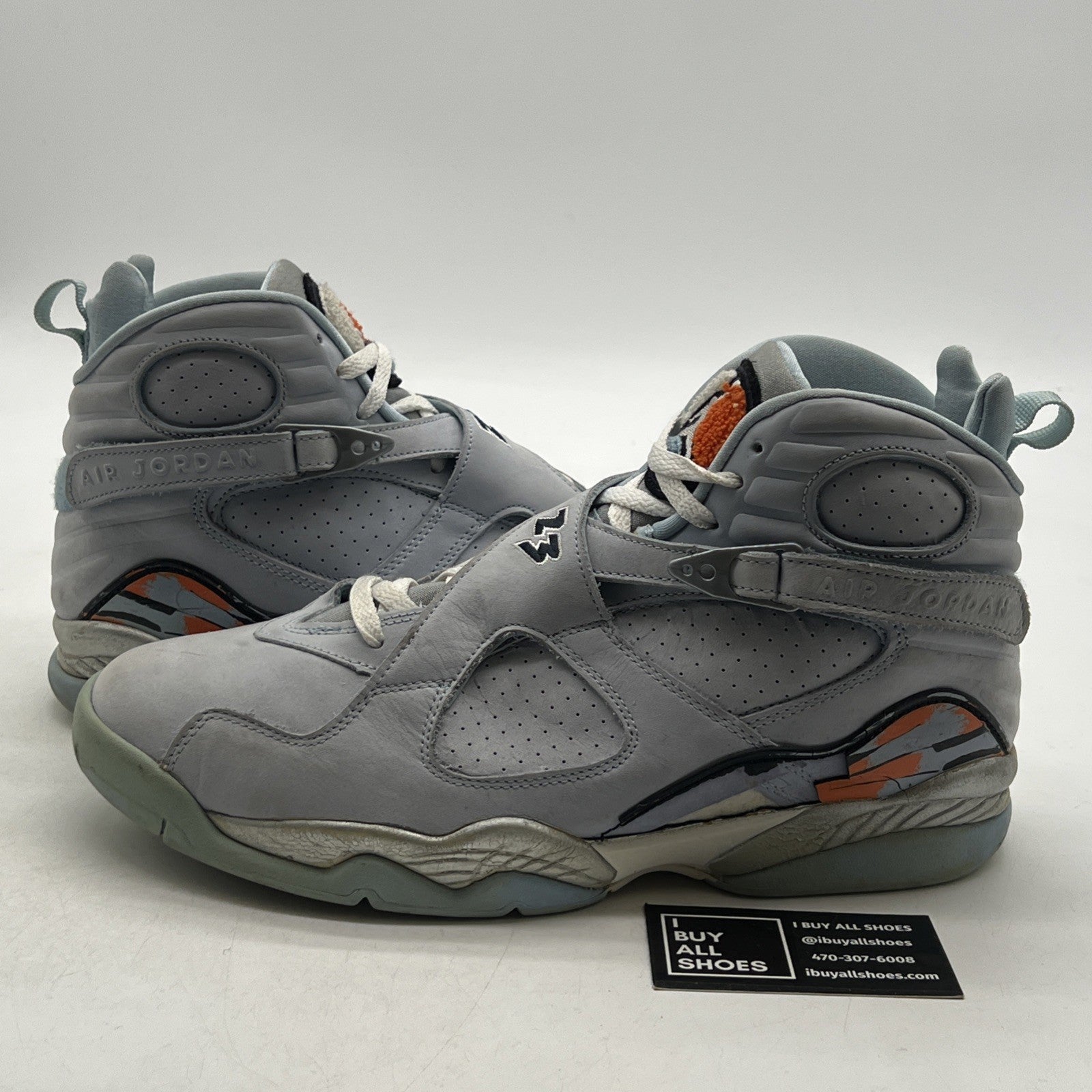 Size 13 - Air Jordan 8 Retro Ice Blue W (316836-401)