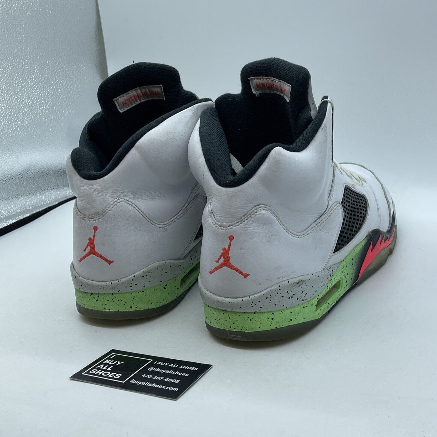 Size 13 - Air Jordan 5 Retro Pro Stars White Black Suede Leather (136027-115)
