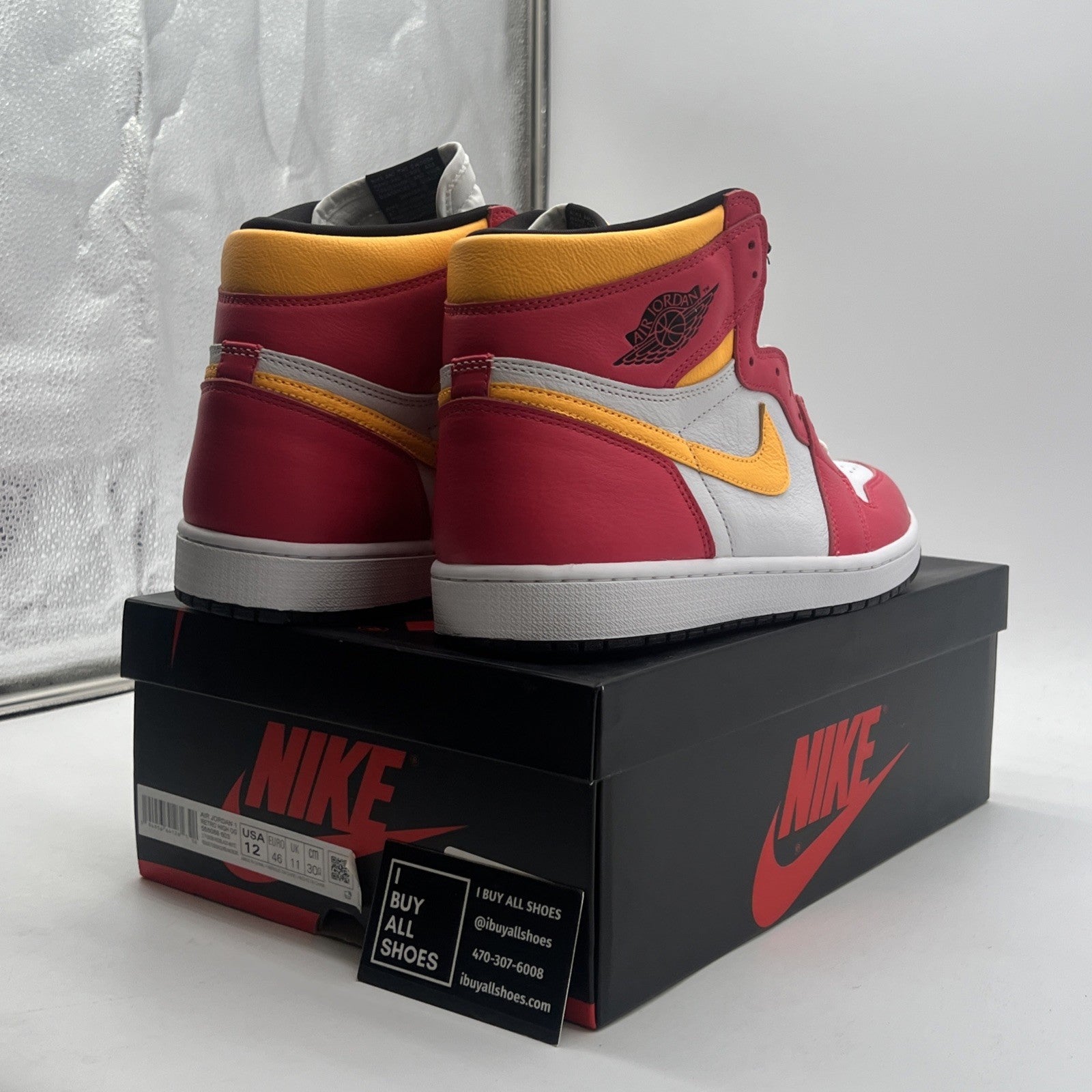 Size 12 - Air Jordan 1 Retro High OG Light Fusion Red 2021 (555088-603)