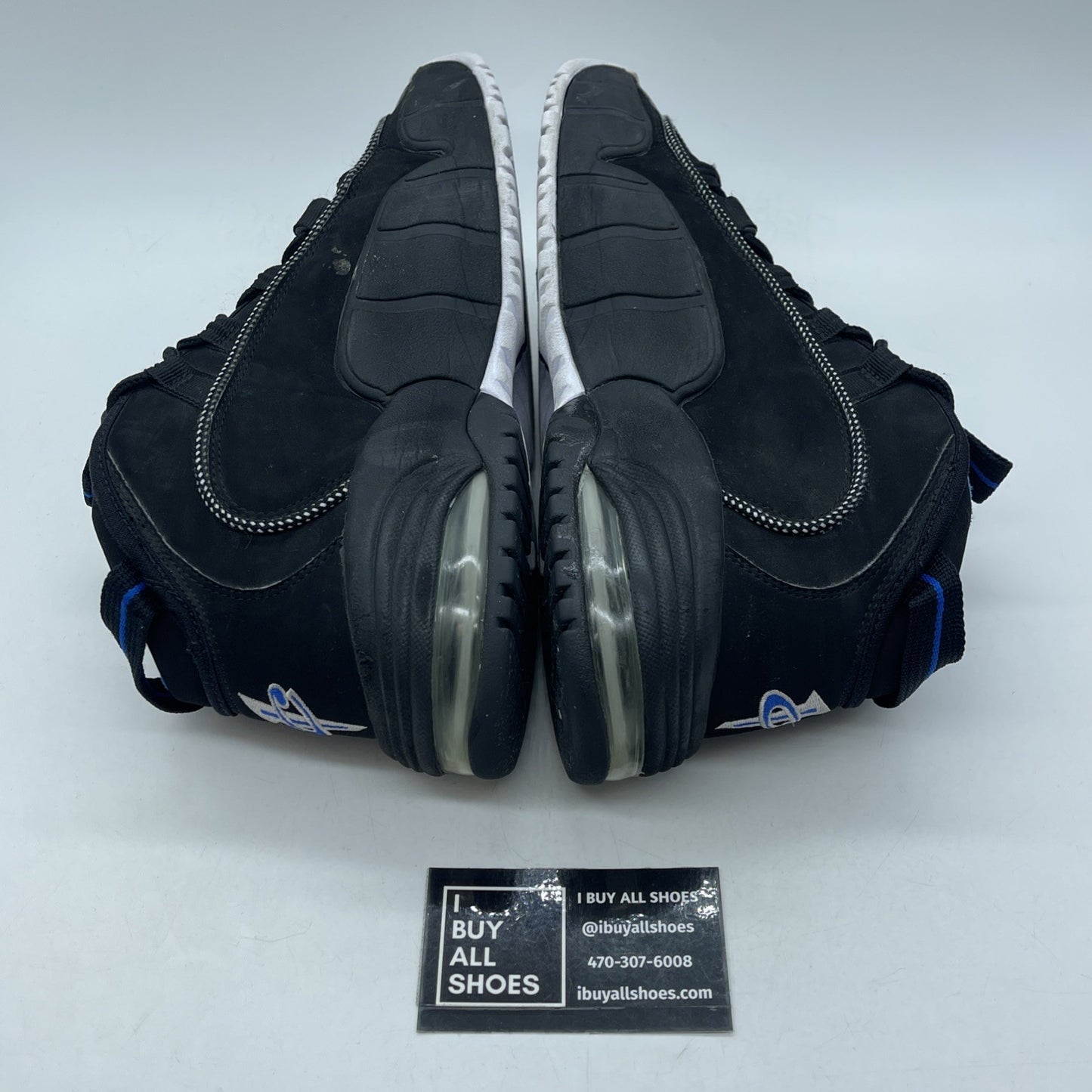 Size 9 - Nike Air Max Penny 1 2011 Orlando Black Blue Suede (311089-001)