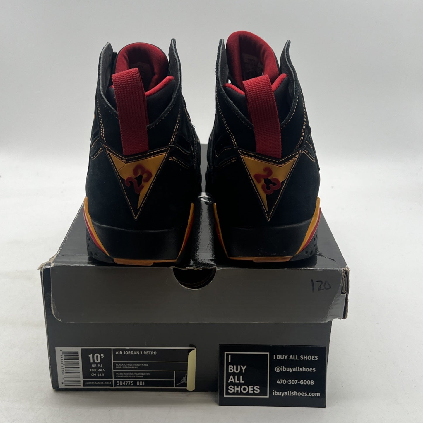 Size 10.5 - Air Jordan 7 Retro 2006 Citrus (304775-081)