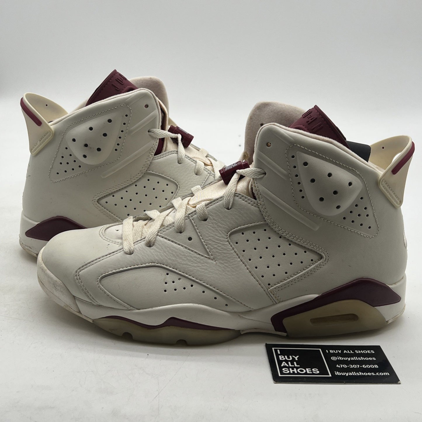 Size 10.5 - Air Jordan 6 Retro 2015 Maroon (384664-116)