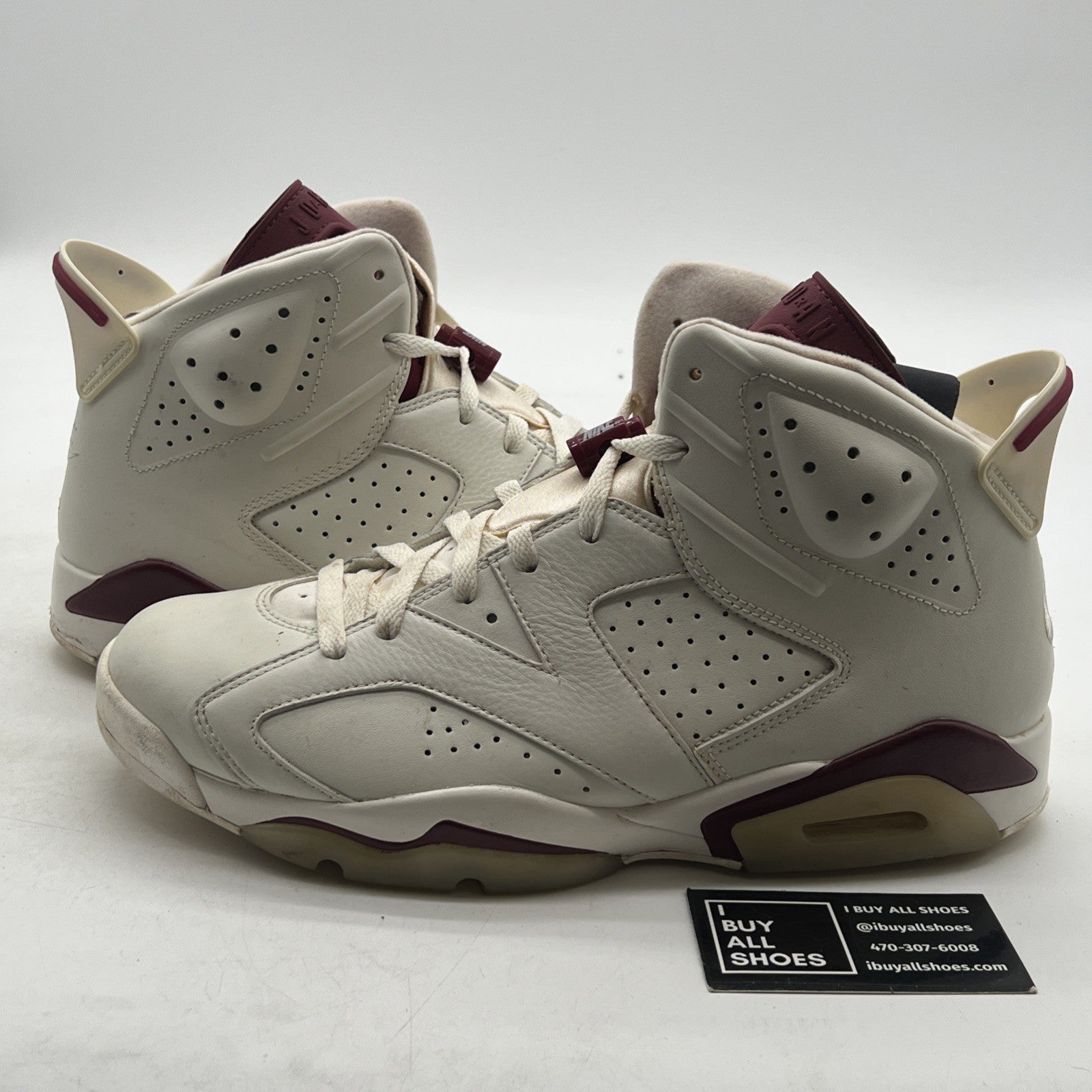 Size 10.5 - Air Jordan 6 Retro 2015 Maroon (384664-116)