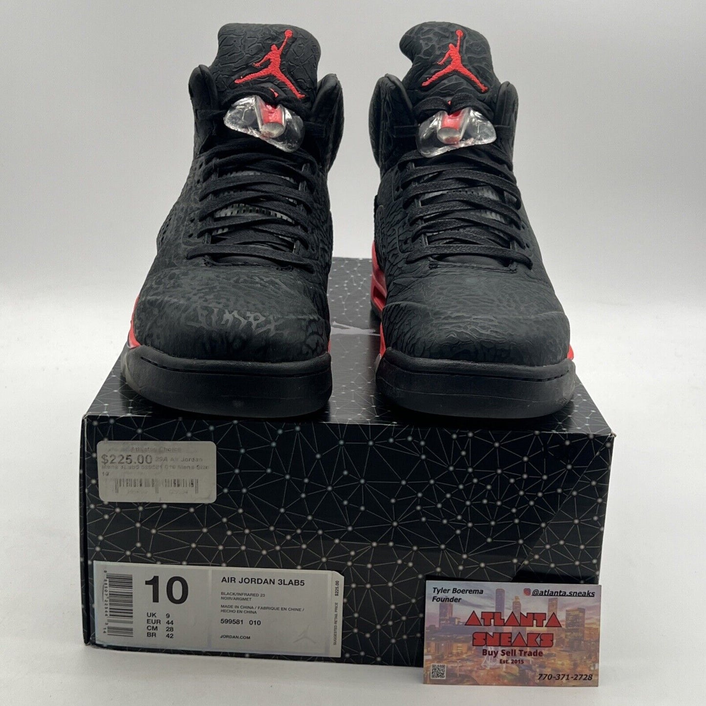 Size 10 - Air Jordan 5 Retro 3Lab5 Infrared (599581-010)