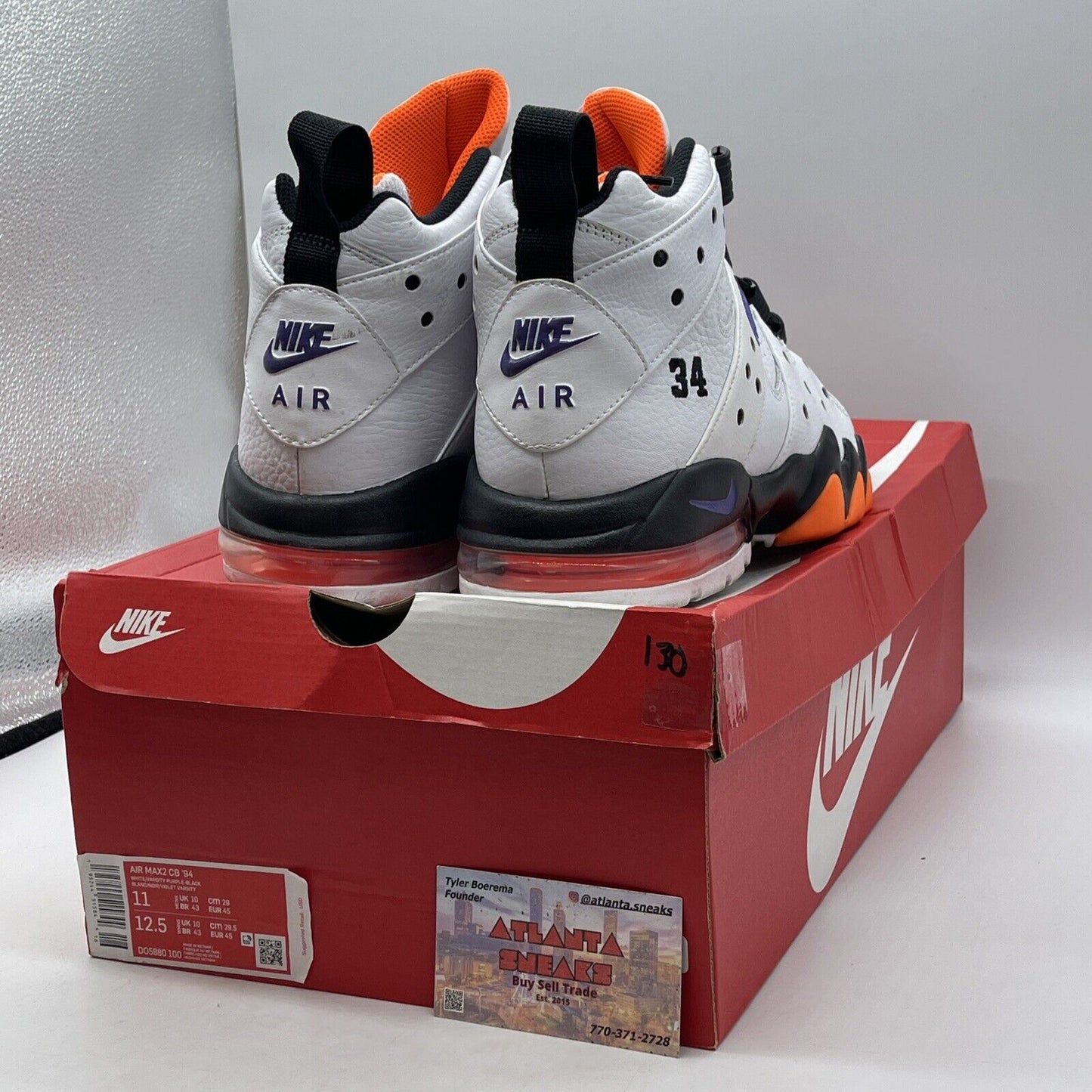 Size 11 - Nike Air Max 2 CB 94 Suns Orange Purple White Leather (DO5880-100)