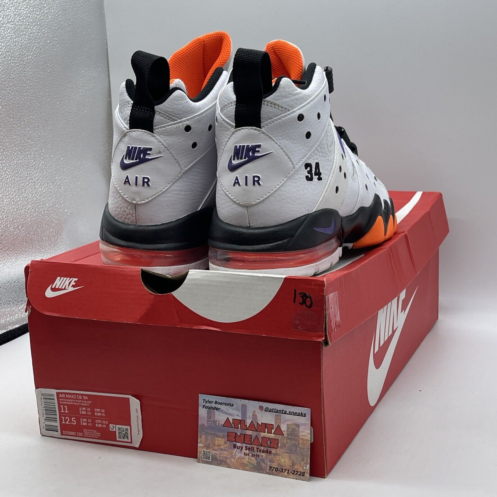 Size 11 - Nike Air Max 2 CB 94 Suns Orange Purple White Leather (DO5880-100)