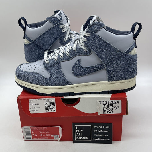 Size 8 - Nike Notre x Dunk High Midnight Navy (CW3092-400)