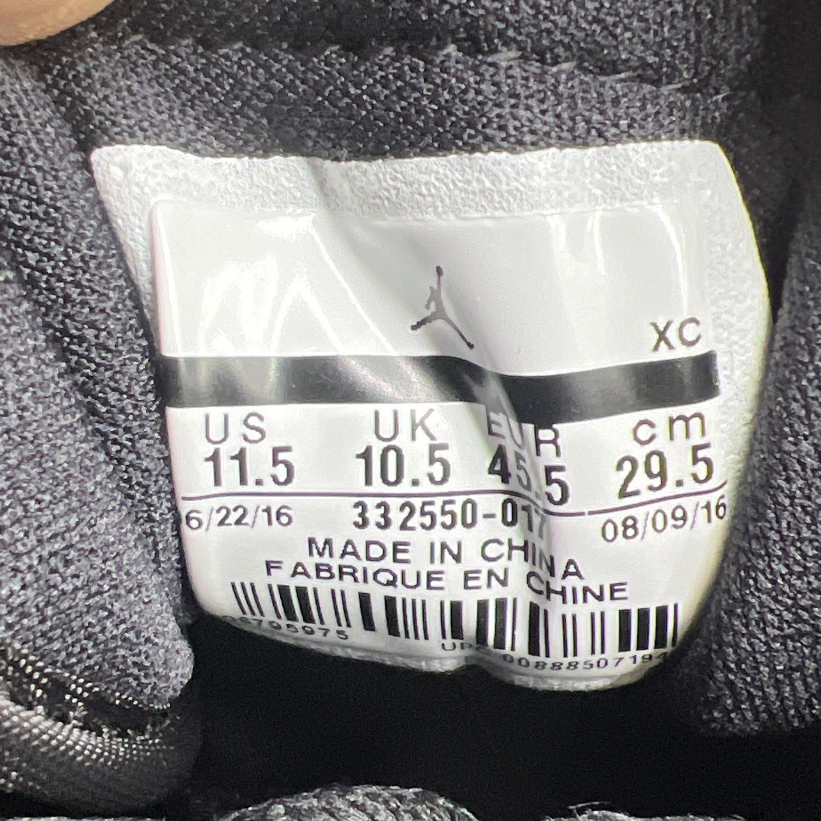 Size 11.5 - Air Jordan 1 Retro High Black Patent (332550-017)