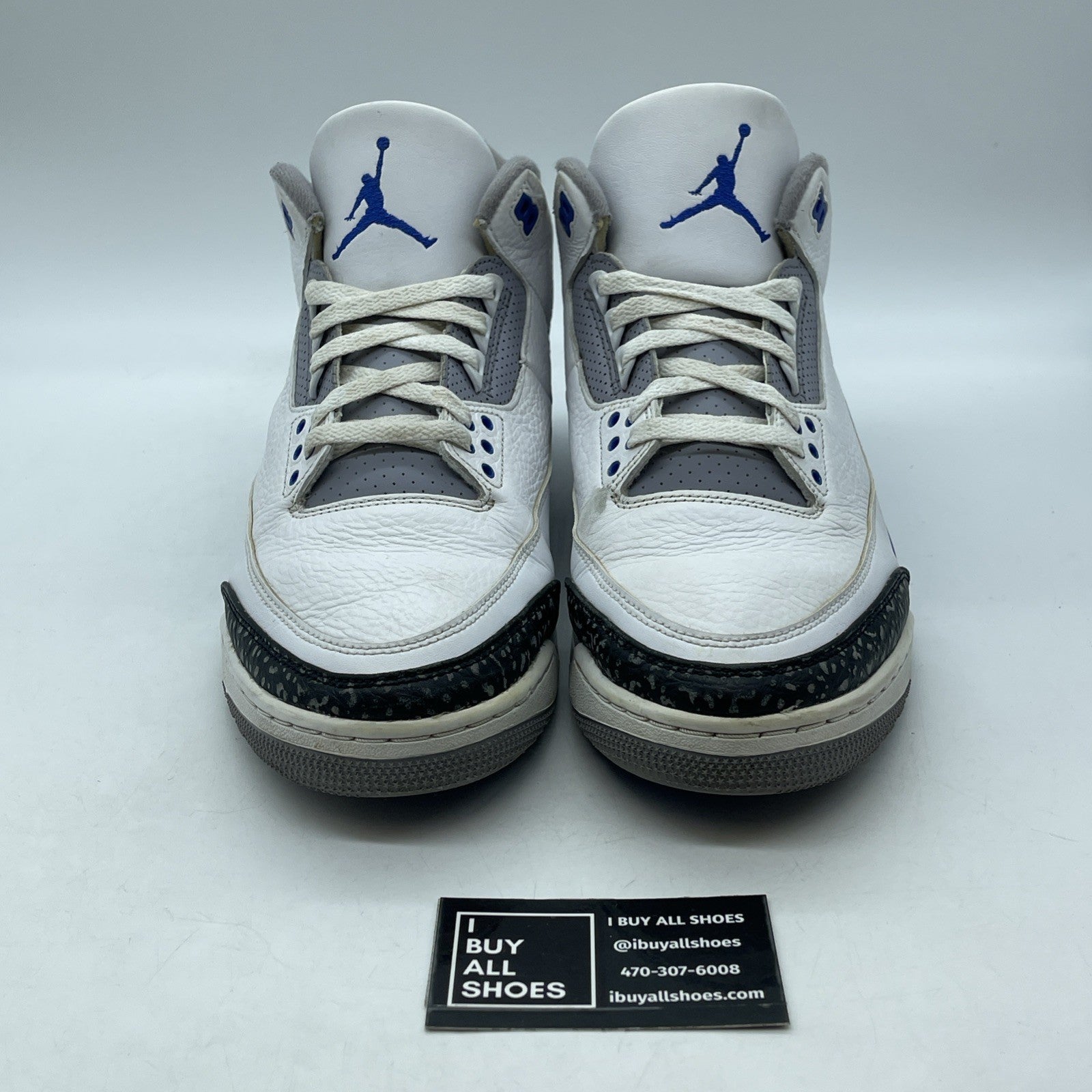 Size 12 - Jordan 3 Retro Mid Racer Blue Grey White Suede Leather (CT8532-145)