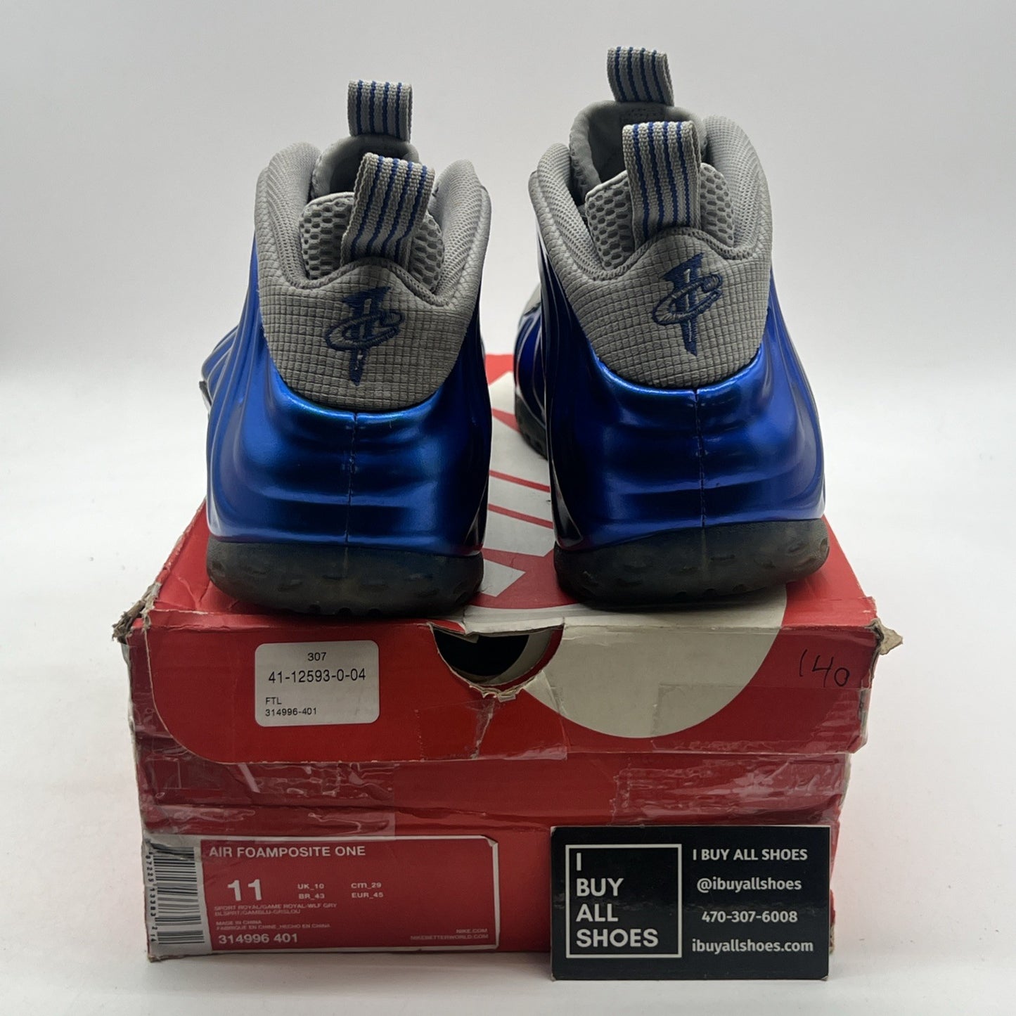 Size 11 - Nike Air Foamposite One Sport Royal (314996-401)