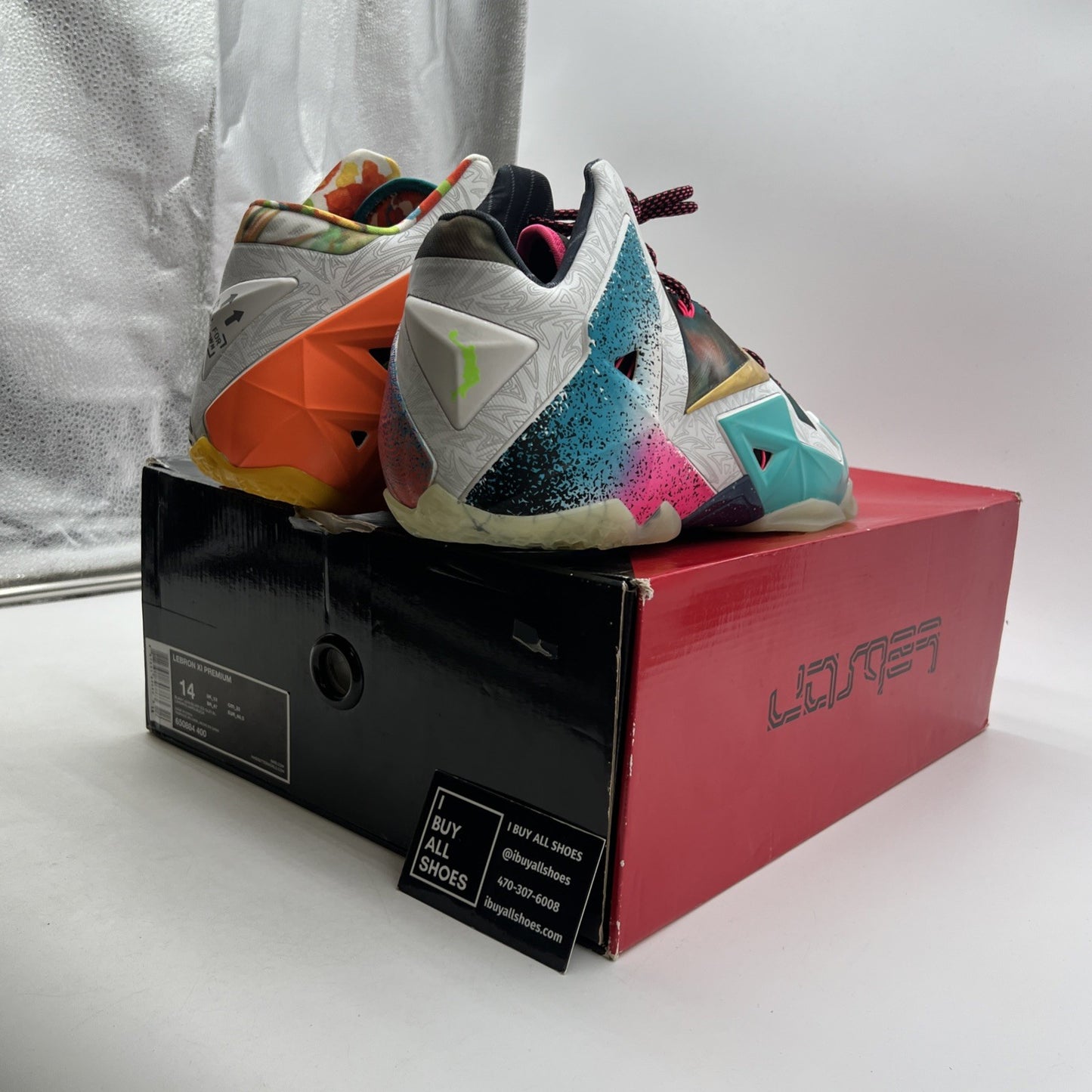 Size 14 - Nike LeBron 11 Premium What The LeBron (650884-400)