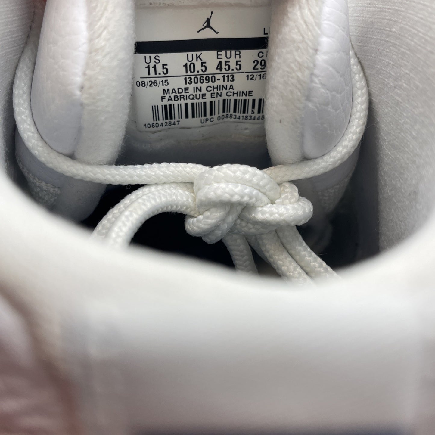 Size 11.5 - Jordan 12 Retro French Blue 2016 White Leather (130690-113)