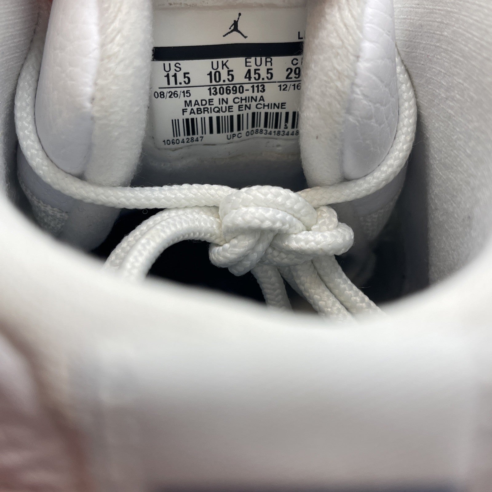 Size 11.5 - Jordan 12 Retro French Blue 2016 White Leather (130690-113)