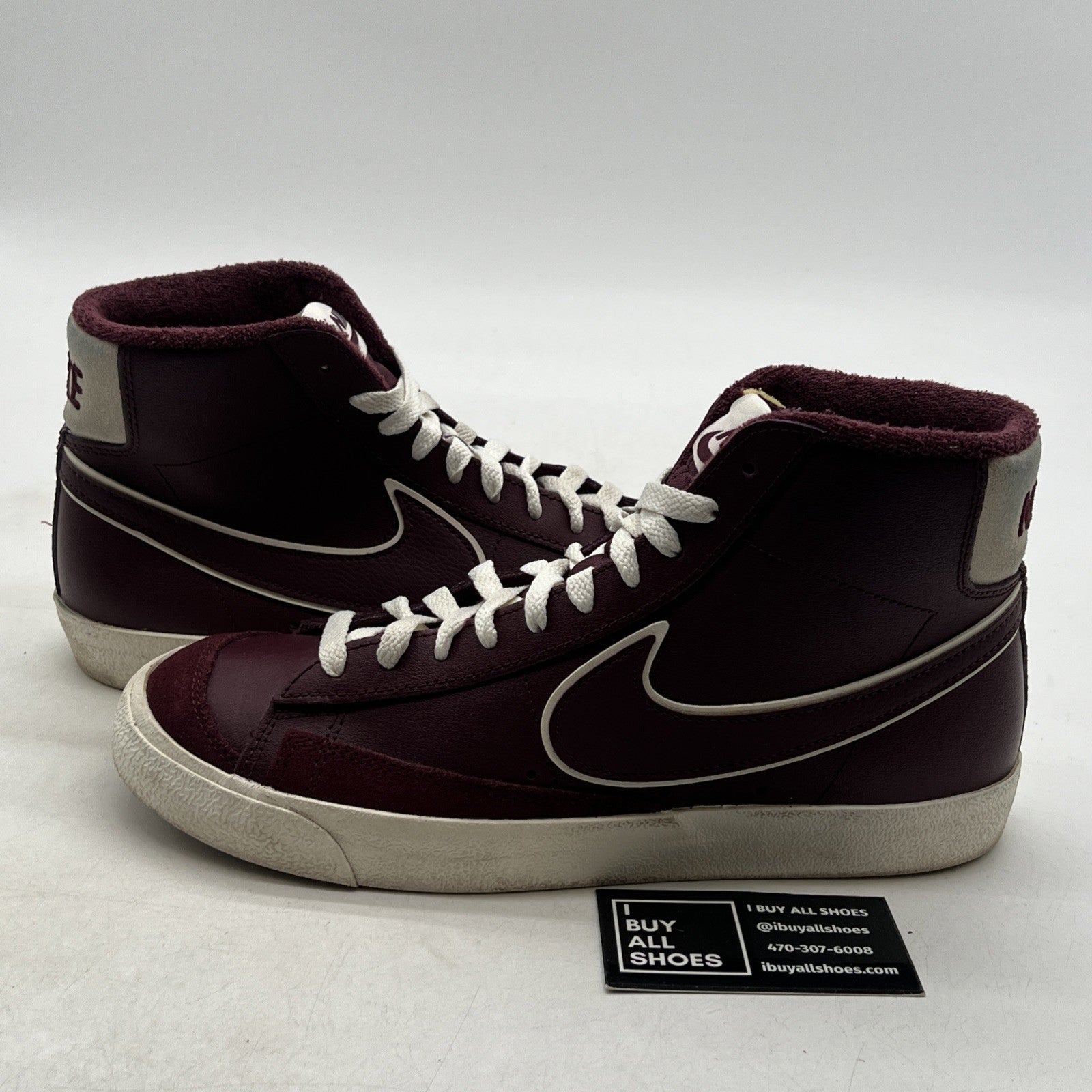 Size 9.5 - Nike Blazer '77 Premium Mid College Pack - Night Maroon (DQ7672-600)