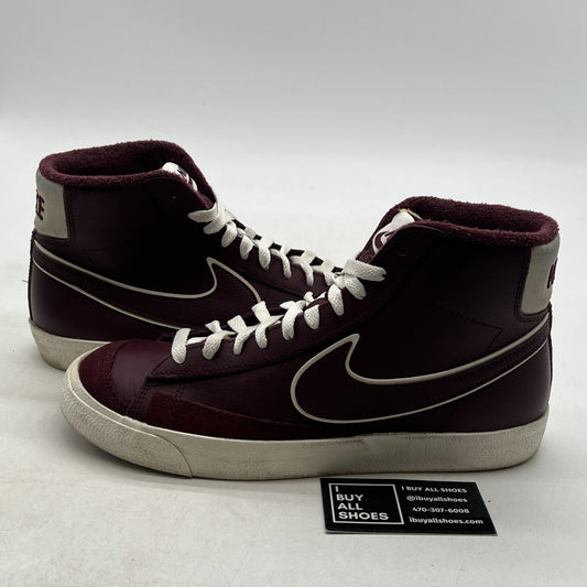 Size 9.5 - Nike Blazer '77 Premium Mid College Pack - Night Maroon (DQ7672-600)