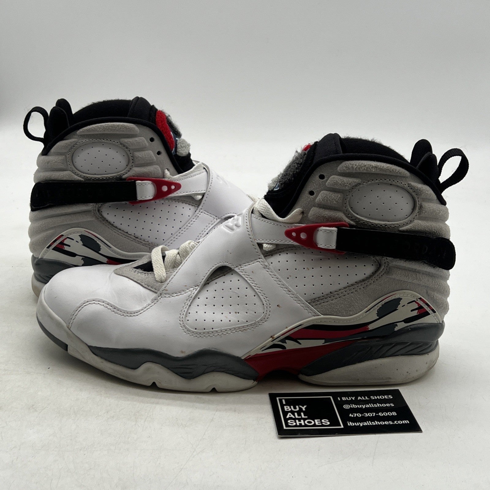 Size 9 - Air Jordan 8 Retro White 2013 (305381-103)