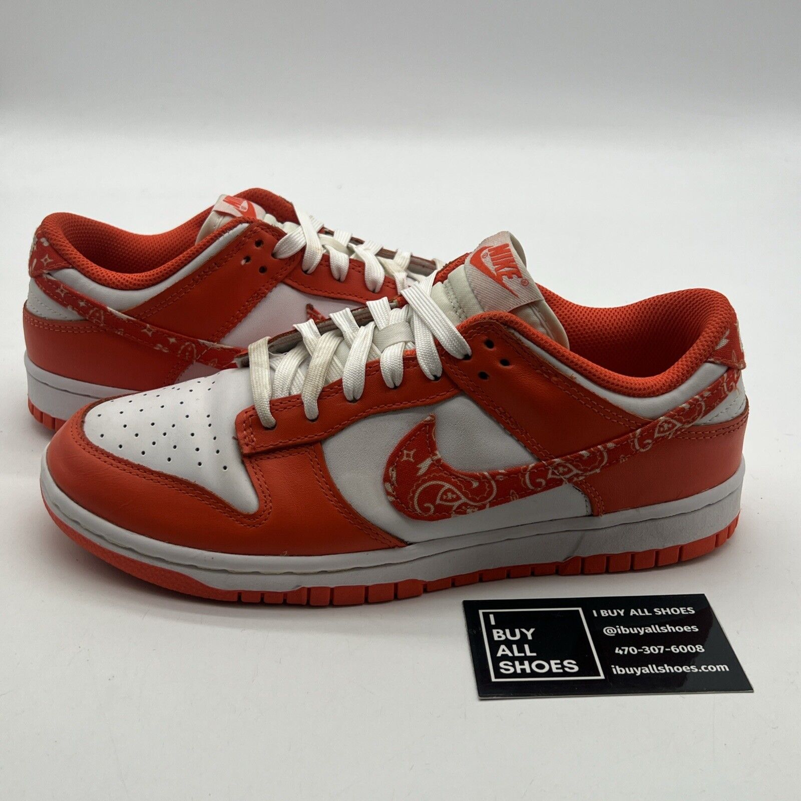 Size 9 - Nike Dunk Low Orange Paisley W (DH4401-103)