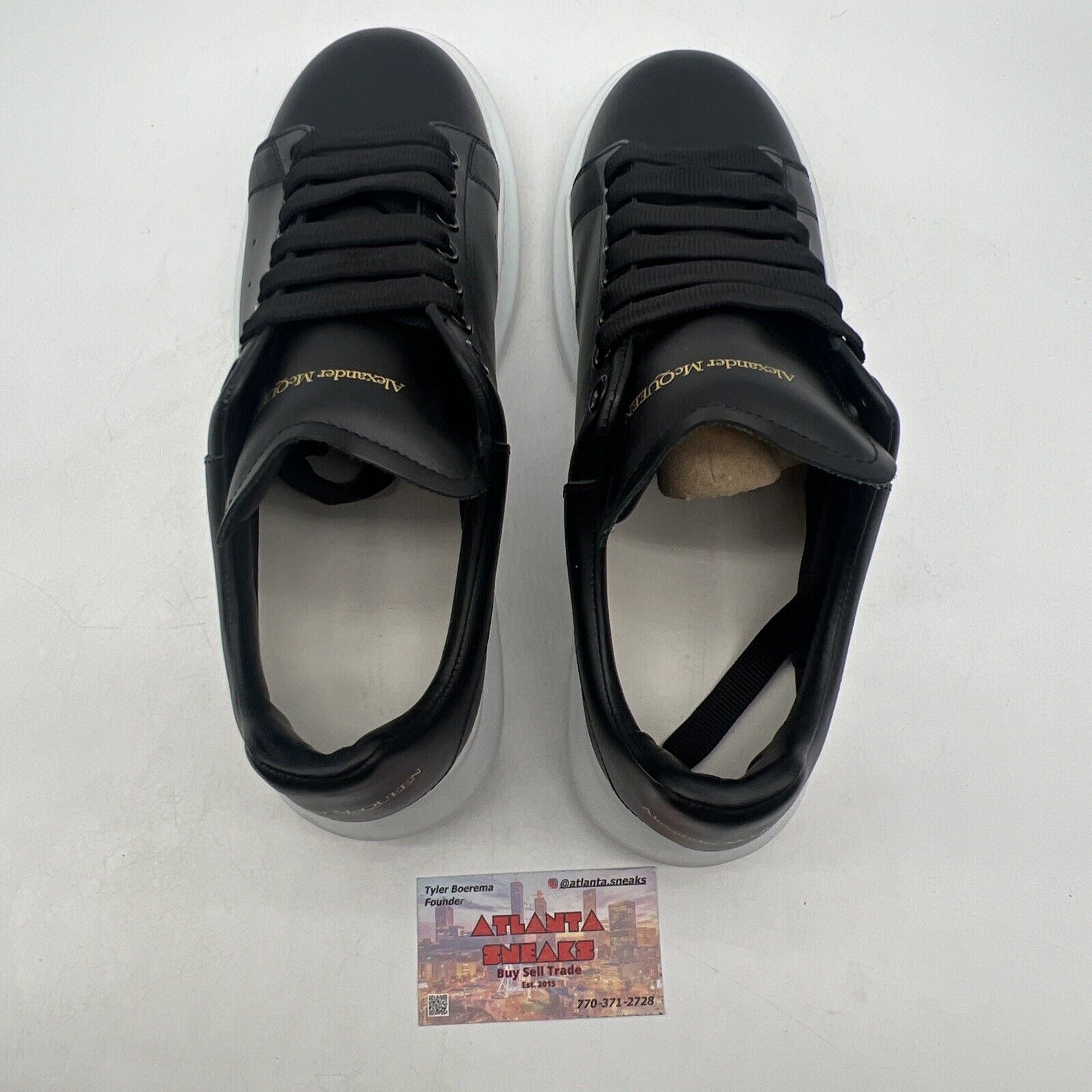 Size 11.5 - Alexander McQueen Oversized Black and white
