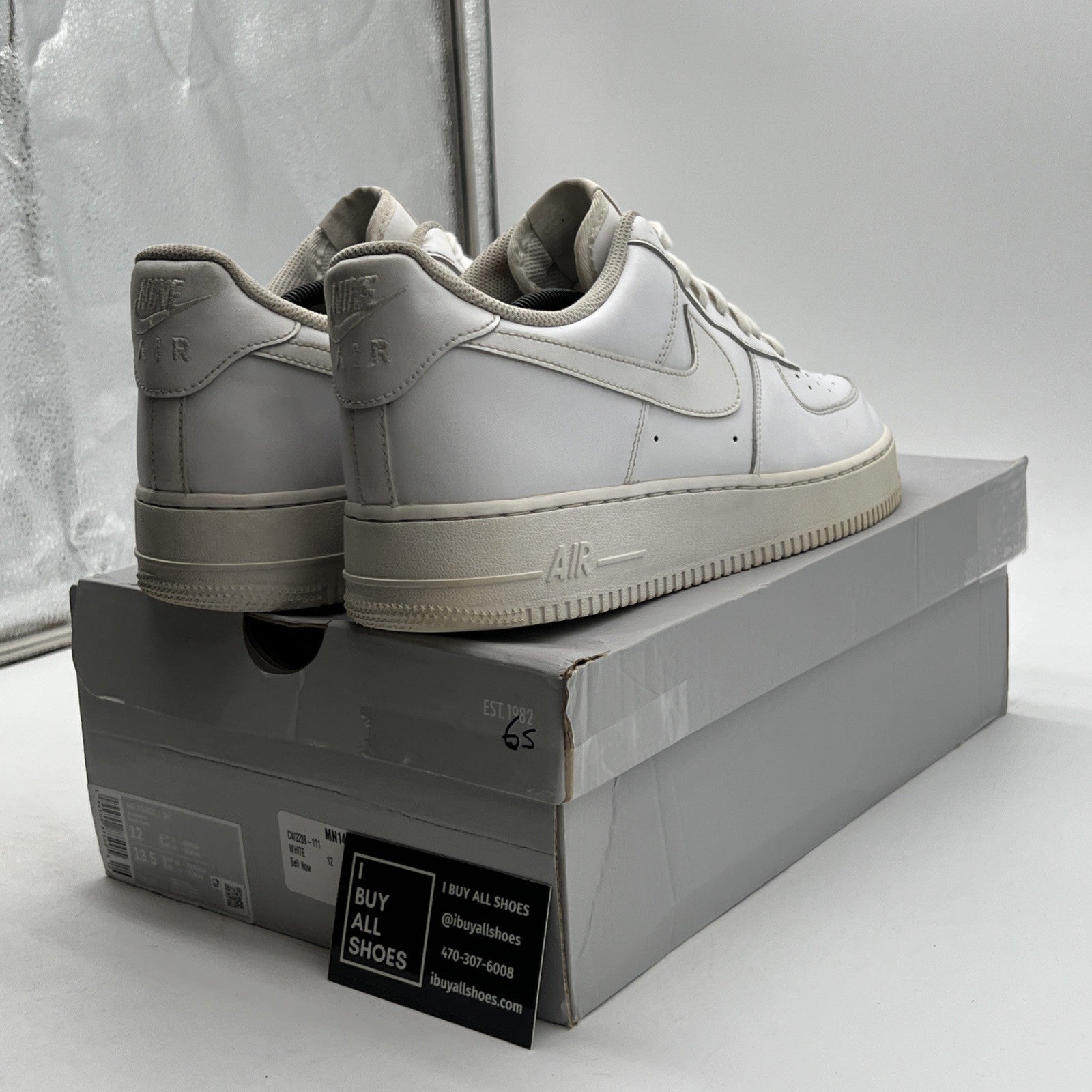 Size 12 - Nike Air Force 1 '07 Low Triple White (CW2288-111)