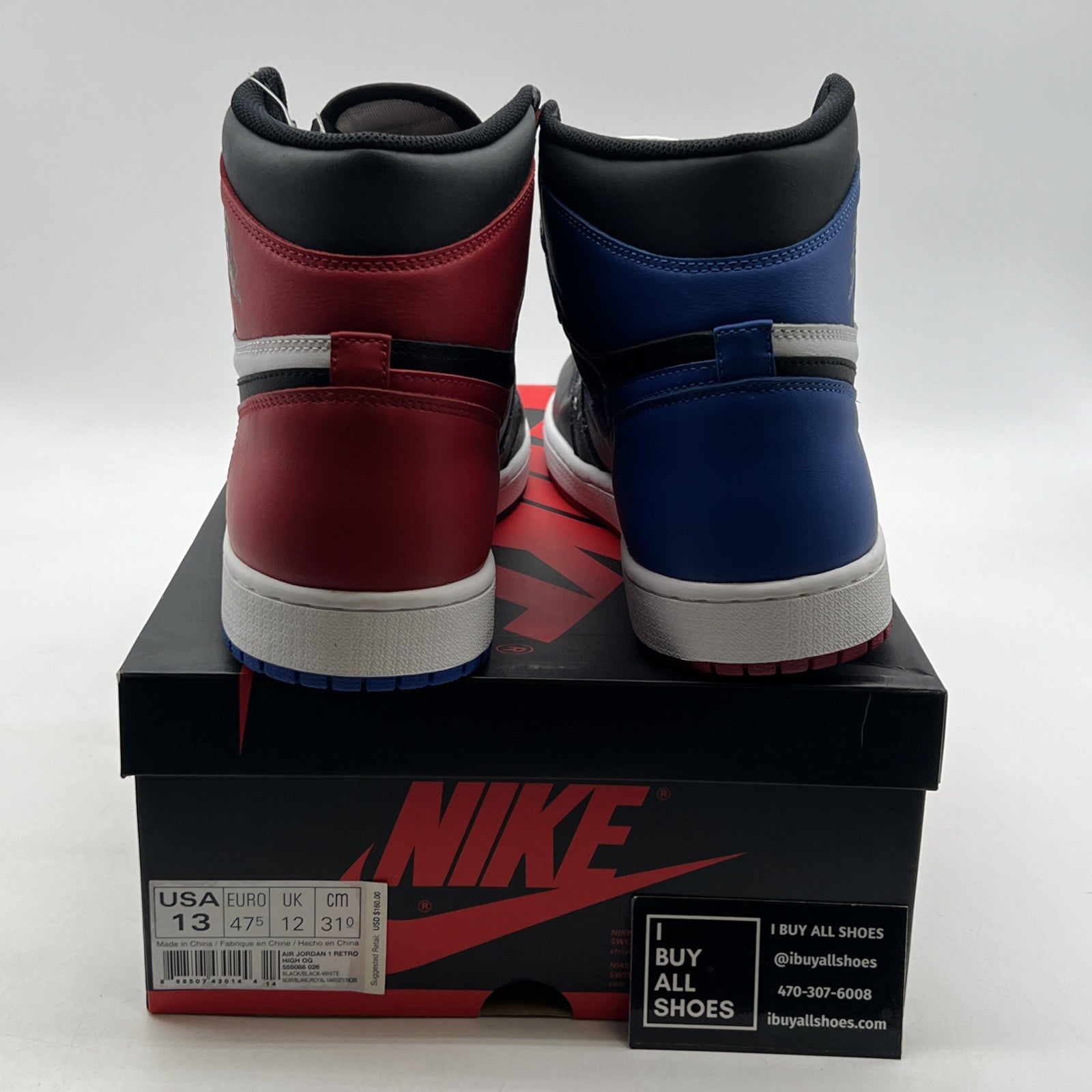 Size 13 - Air Jordan 1 Retro High OG Top 3 2016 (555088-026)