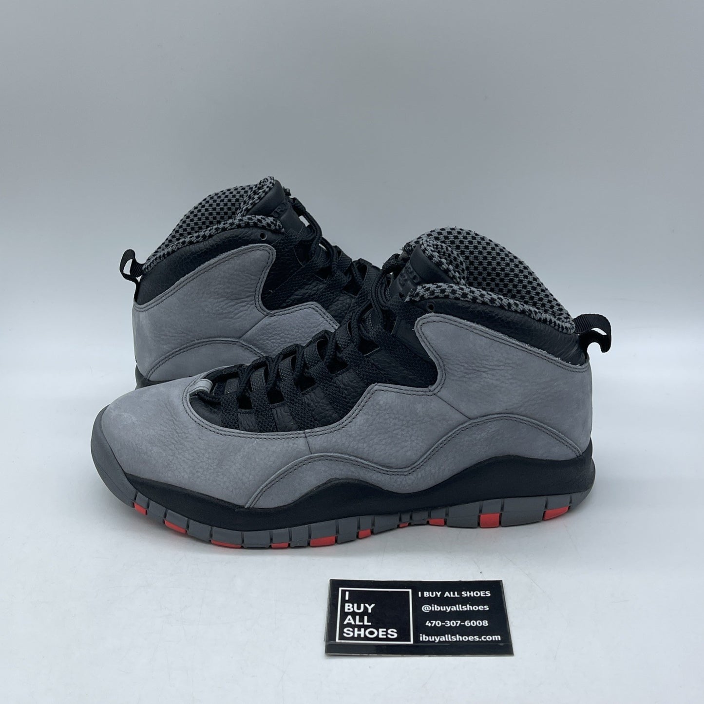 Size 9.5 - Air Jordan 10 Retro Cool Grey Black Suede Leather (310805-023)