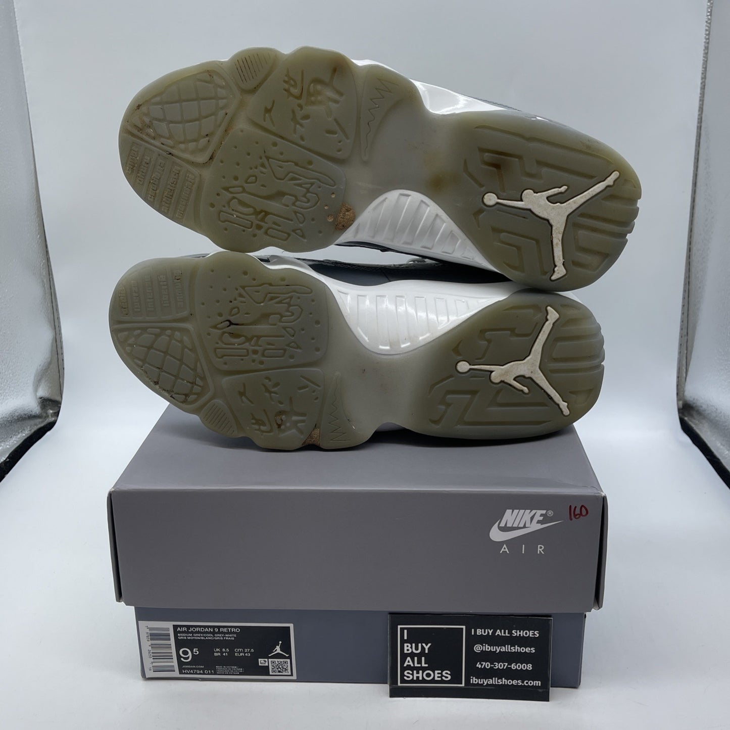 Size 9.5 - Air Jordan 9 Retro 2025 Cool Grey Suede Leather (HV4794-011)