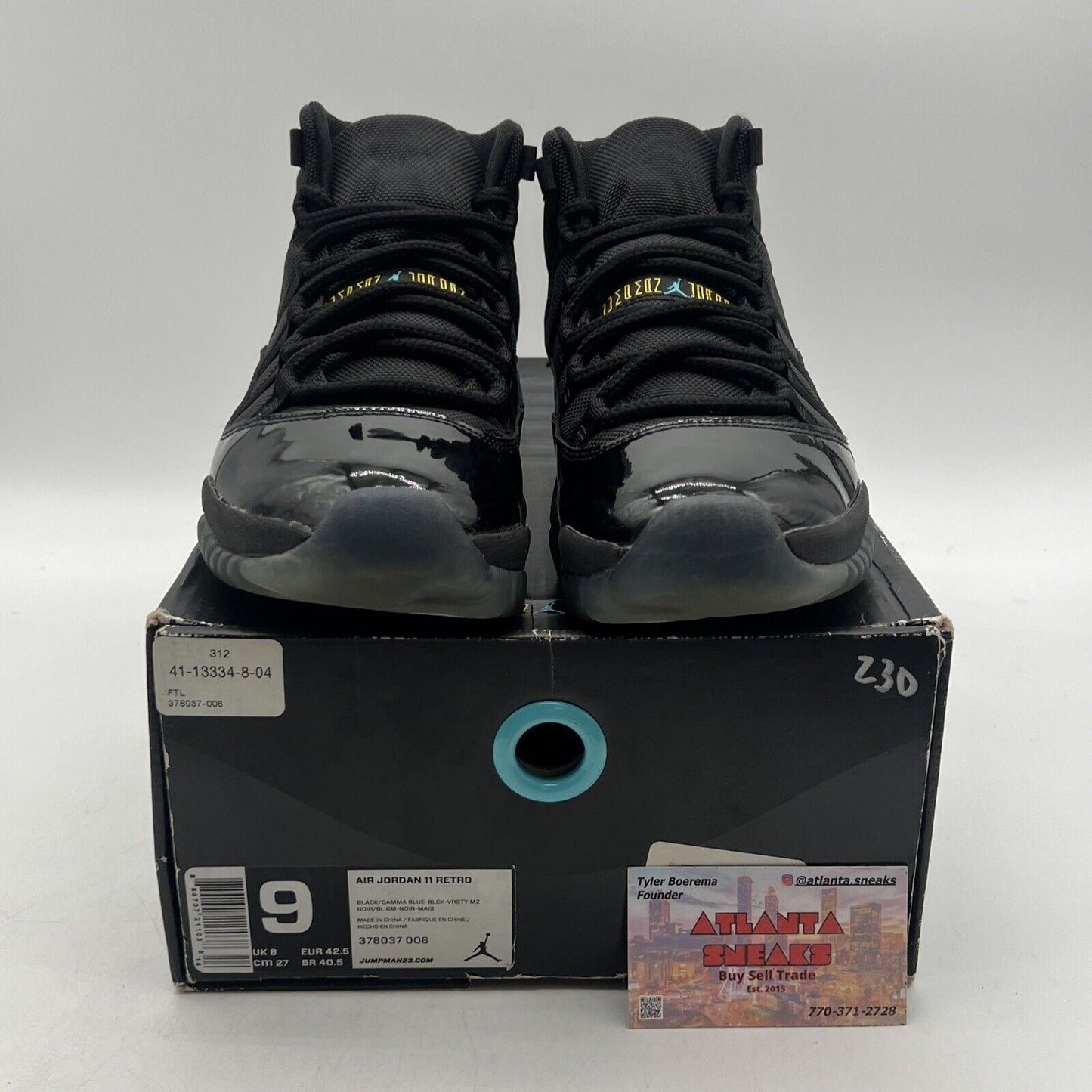 Size 9 - Jordan 11 Retro High Gamma Blue (378037-006)