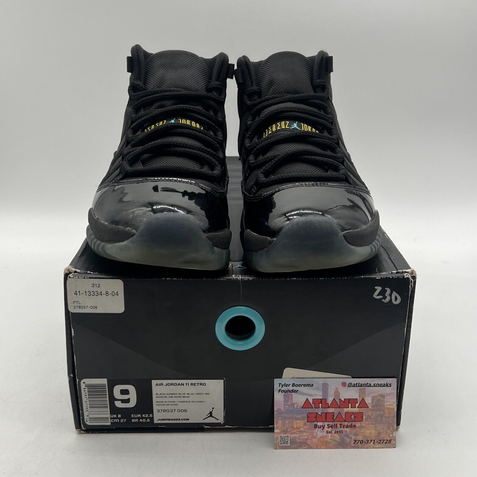 Size 9 - Jordan 11 Retro High Gamma Blue (378037-006)