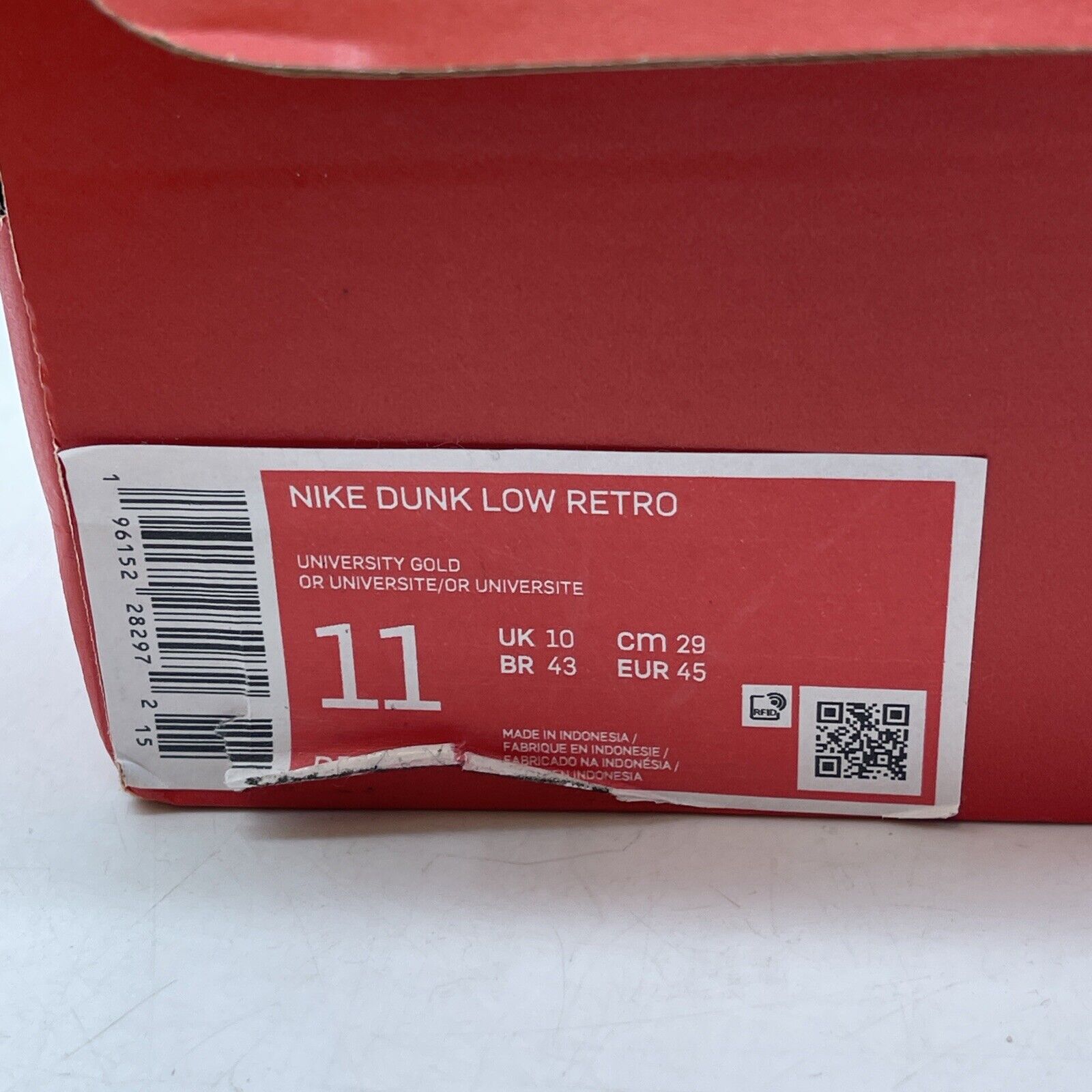 Size 11 - Nike Dunk Low Retro Arizona State Yellow Burgundy Leather (DD1391-702)