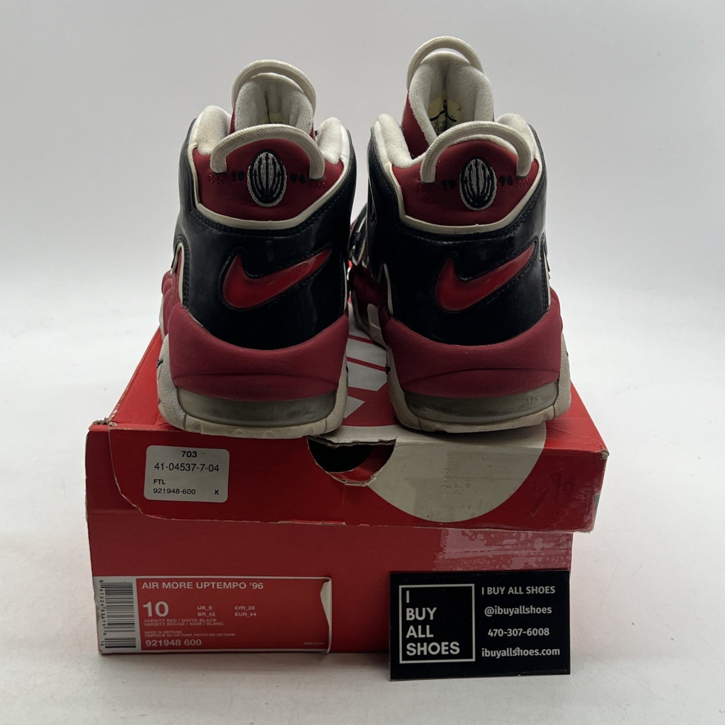 Size 10 - Nike Air More Uptempo Bulls 2017 (921948-600)