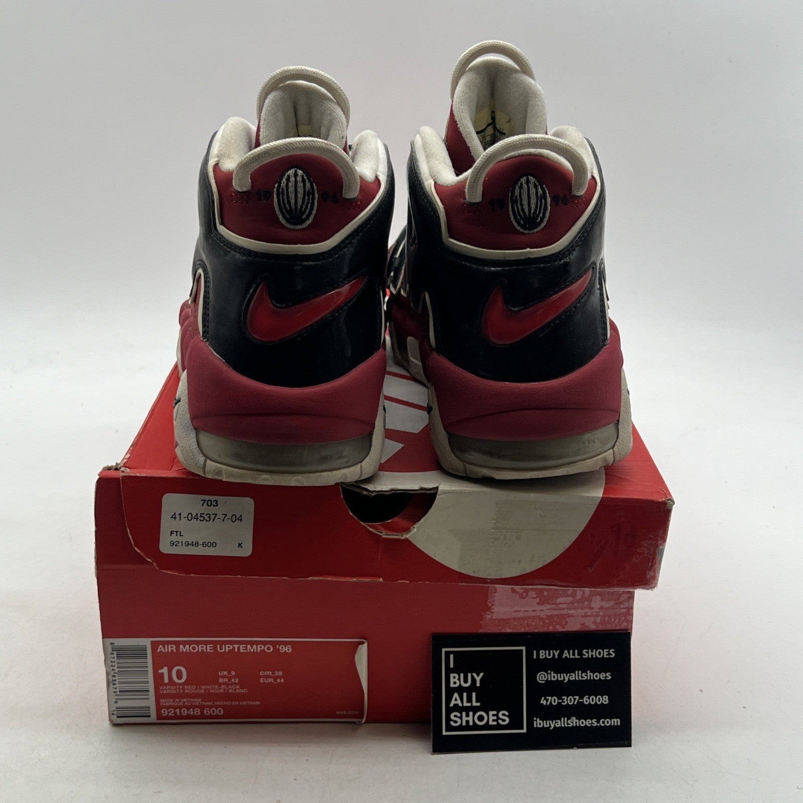 Size 10 - Nike Air More Uptempo Bulls 2017 (921948-600)
