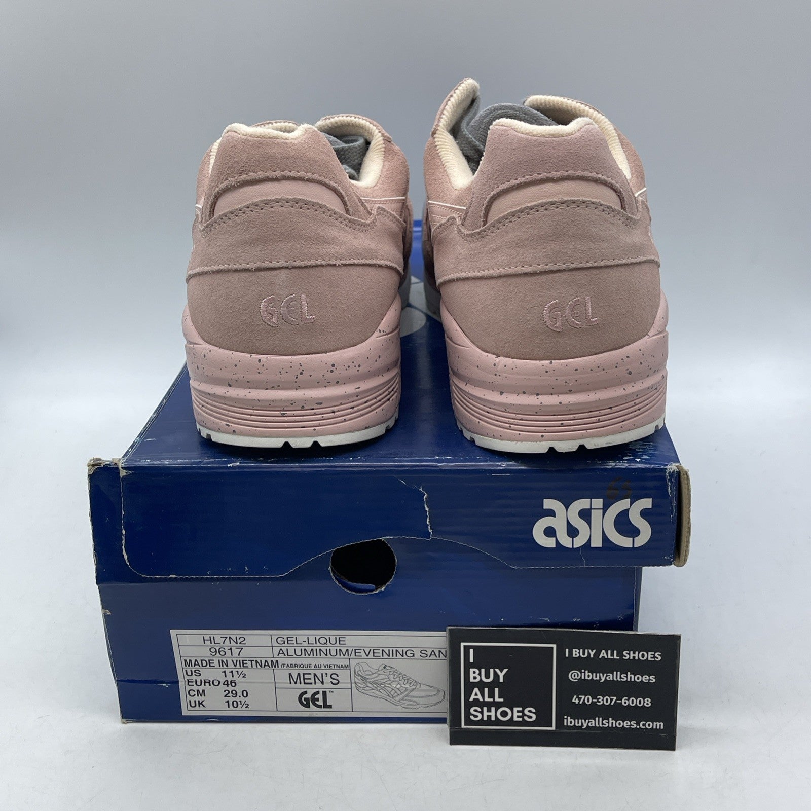 Size 11.5 - Asics GEL-Lique Aluminum Evening Sand (HL7N2-9617)