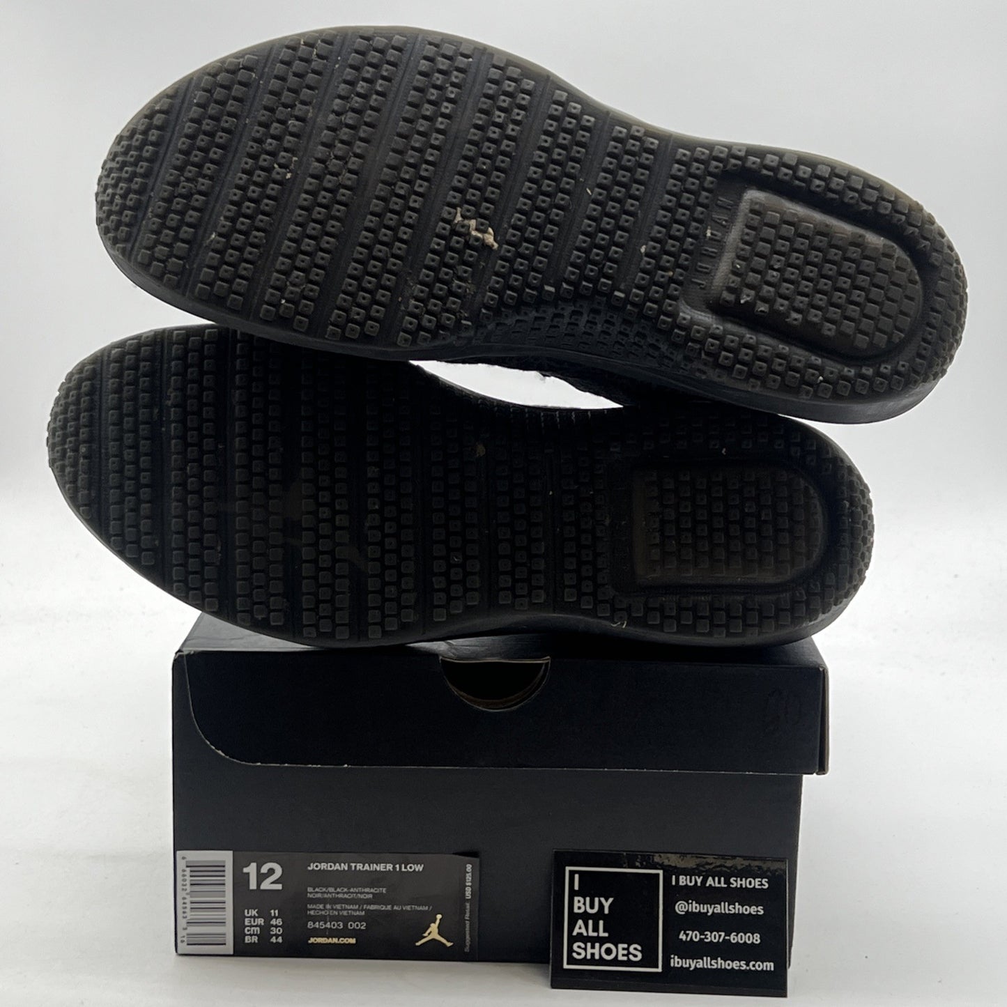 Size 12 - Jordan AJKO Trainer Low Black Anthracite (845403-002)