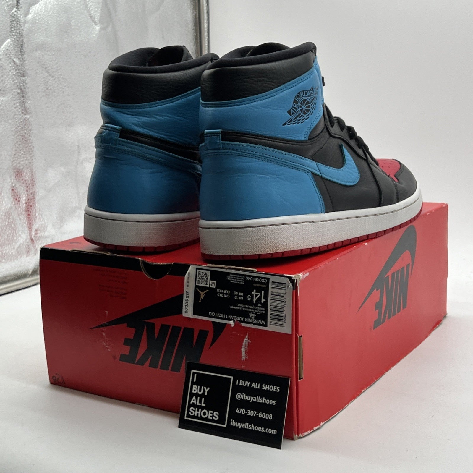 Size 14.5 - Air Jordan 1 High OG UNC To Chicago 2020 (CD0461-046)