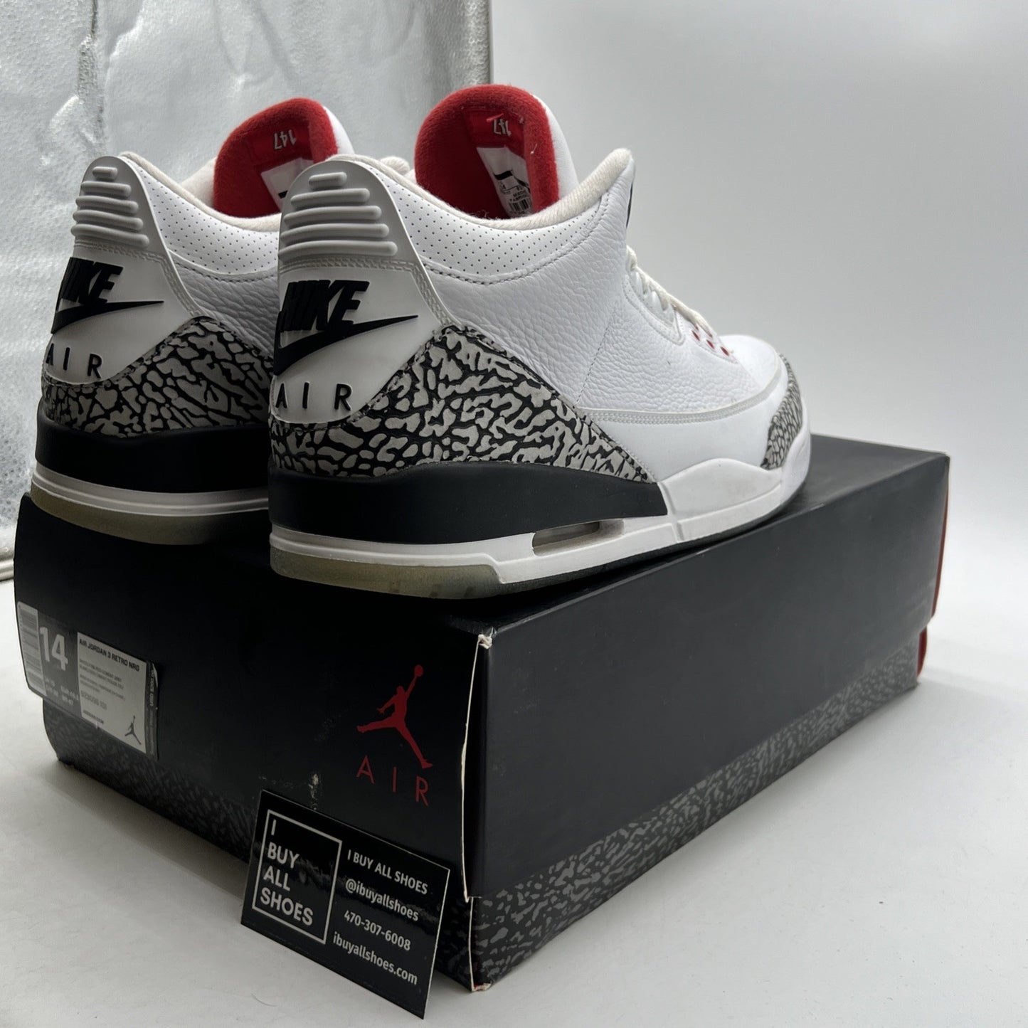Size 14 - Air Jordan 3 Retro NRG Free Throw Line (923096-101)