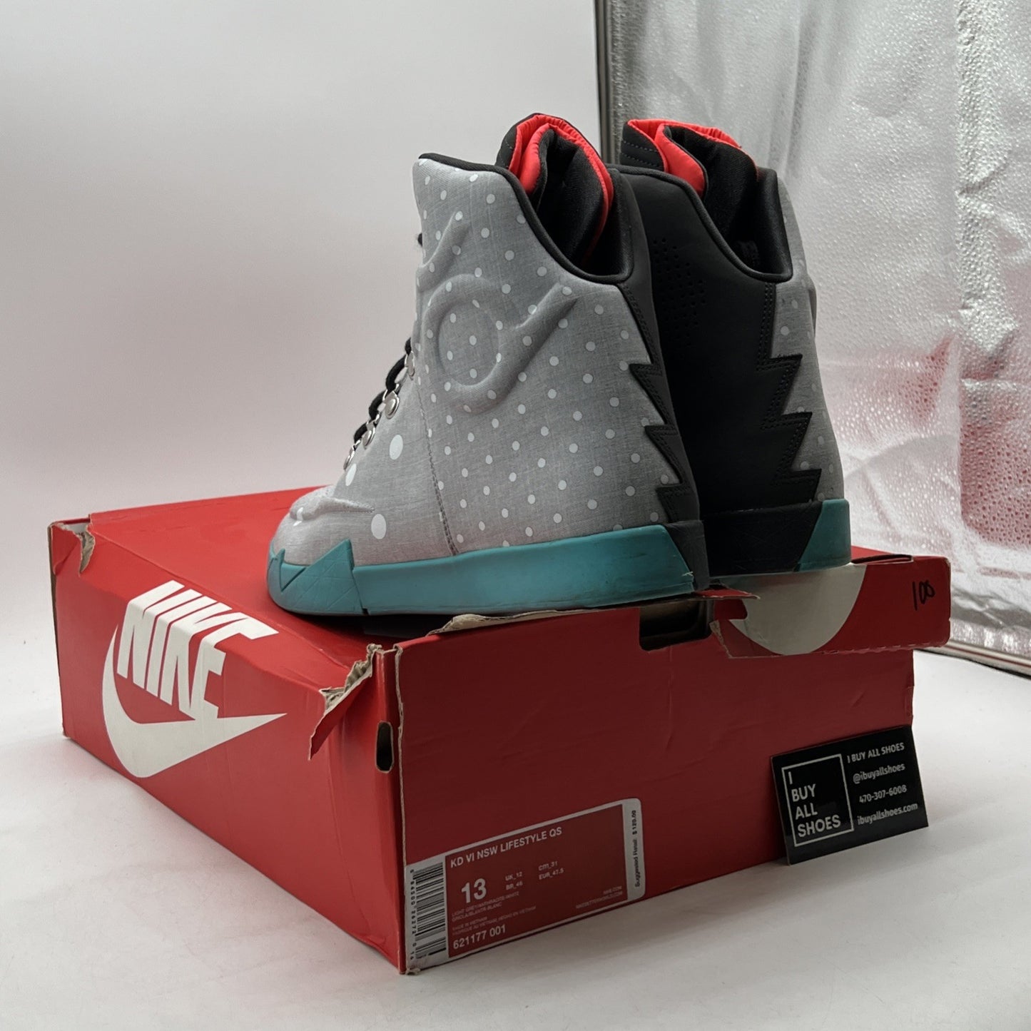 Size 13 - Nike KD 6 Nsw Lifestyle Qs Birthday (621177-001)