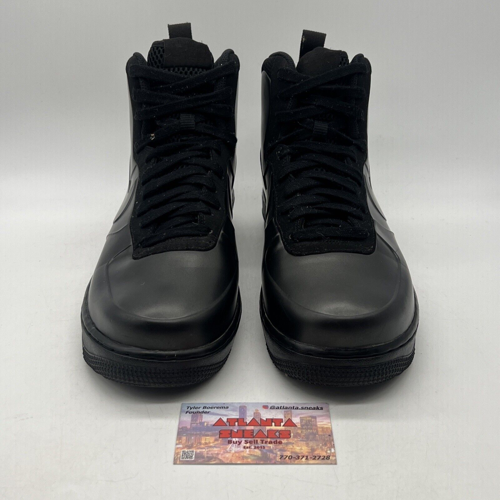 Size 10 - Nike Air Force 1 Foamposite Cup Triple Black (AH6771-001)