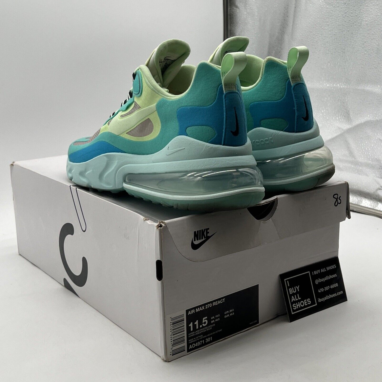 Size 11.5 - Nike Air Max 270 React Psychedelic Art (AO4971-301)