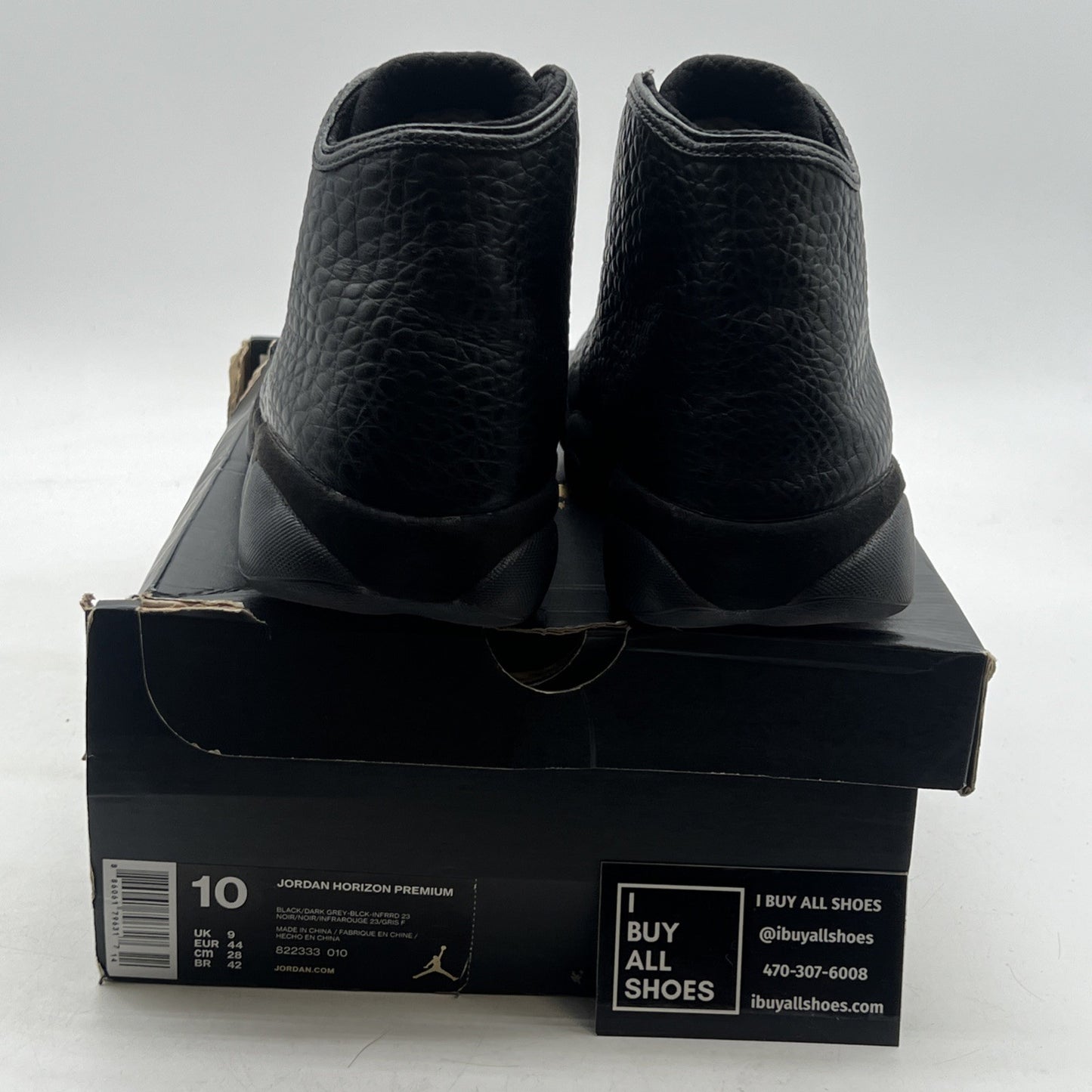 Size 10 - Jordan Horizon Premium Black Croc (822333-010)