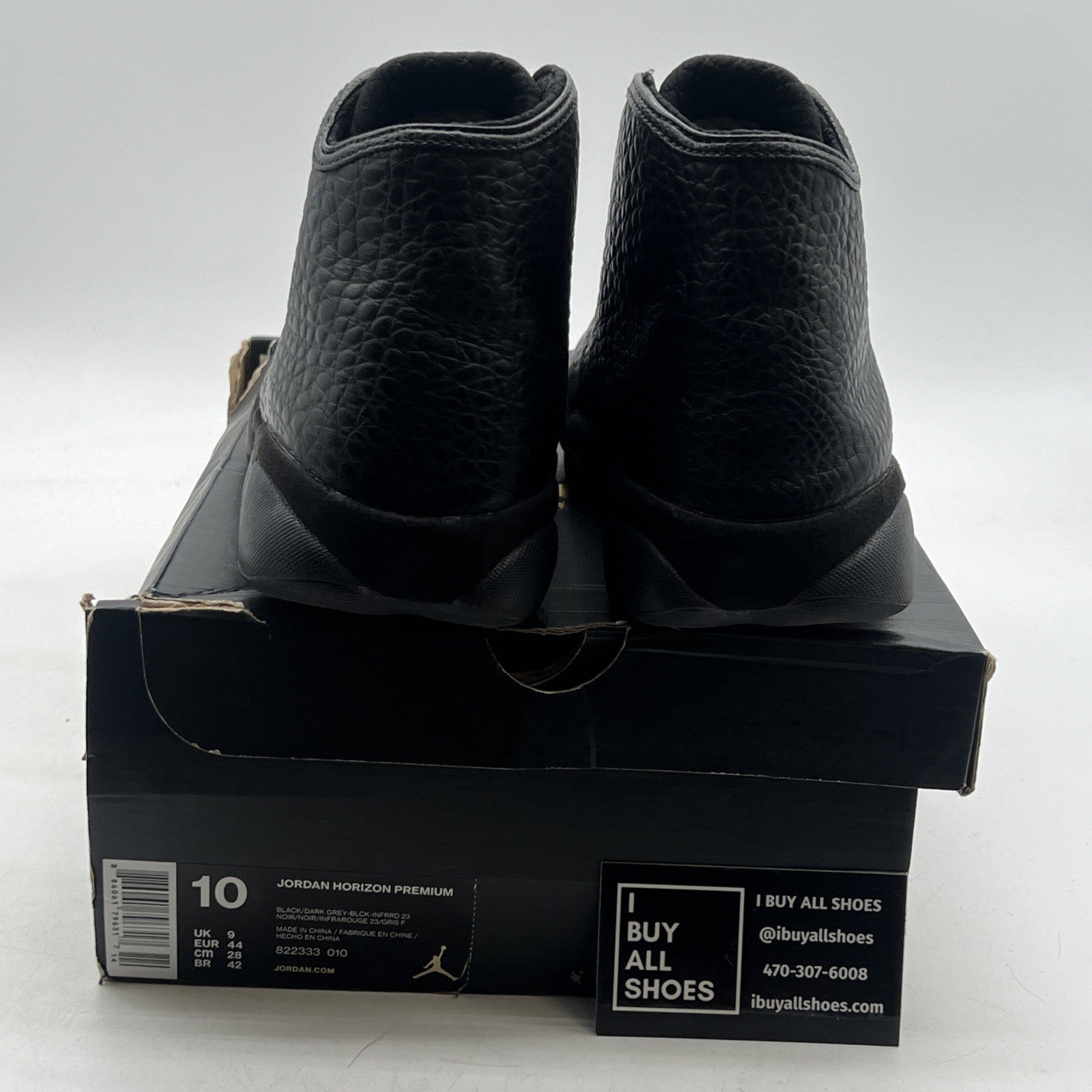 Size 10 - Jordan Horizon Premium Black Croc (822333-010)