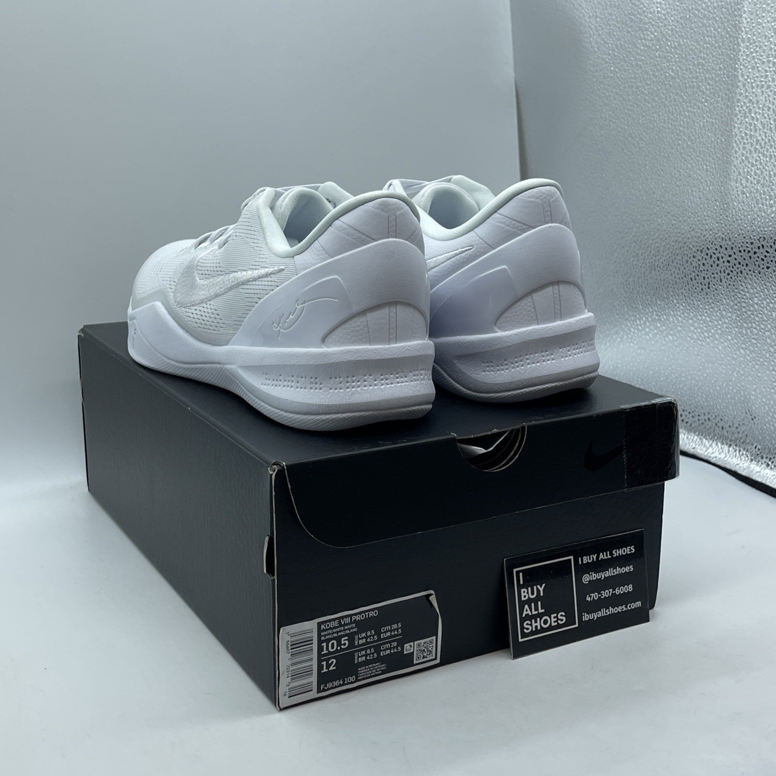 Size 10.5 - Nike Kobe 8 Protro Low Halo White Suede (FJ9364-100)