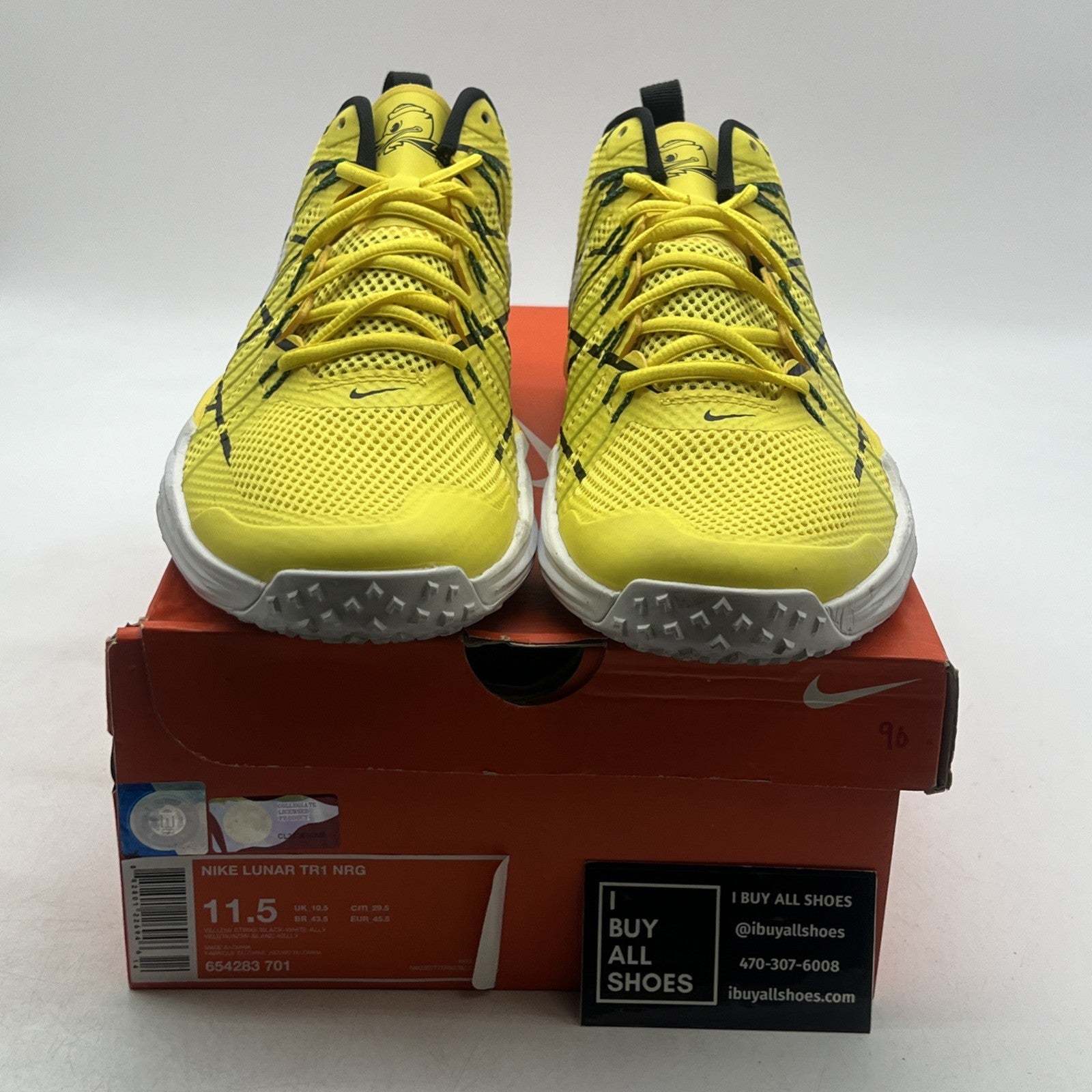 Size 11.5 - Nike Lunar TR1 LE Oregon (654283-701)