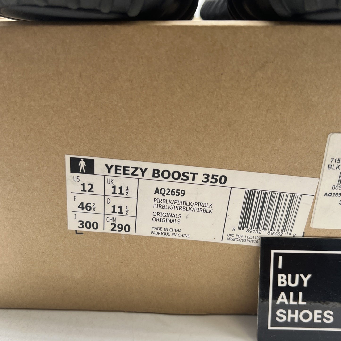 Size 12 - adidas Yeezy Boost 350 2015 Pirate Black (AQ2659)