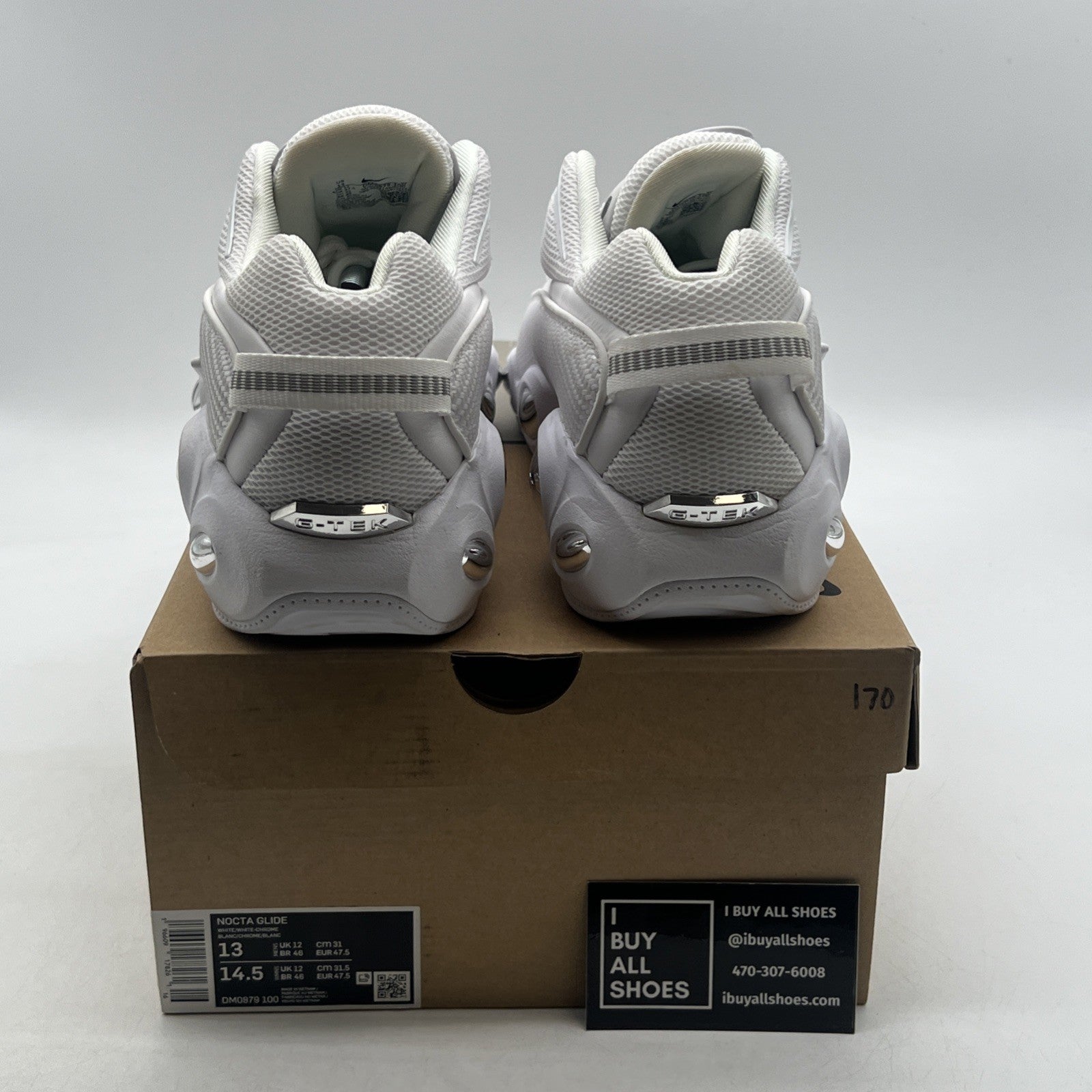 Size 13 - Nike NOCTA x Glide Triple White (DM0879-100)