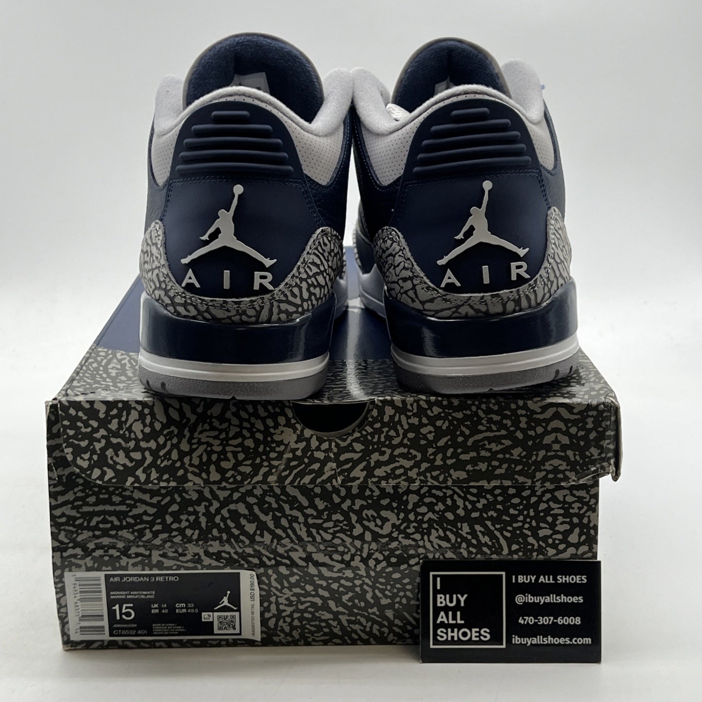 Size 15 - Air Jordan 3 Retro Blue (CT8532-401)