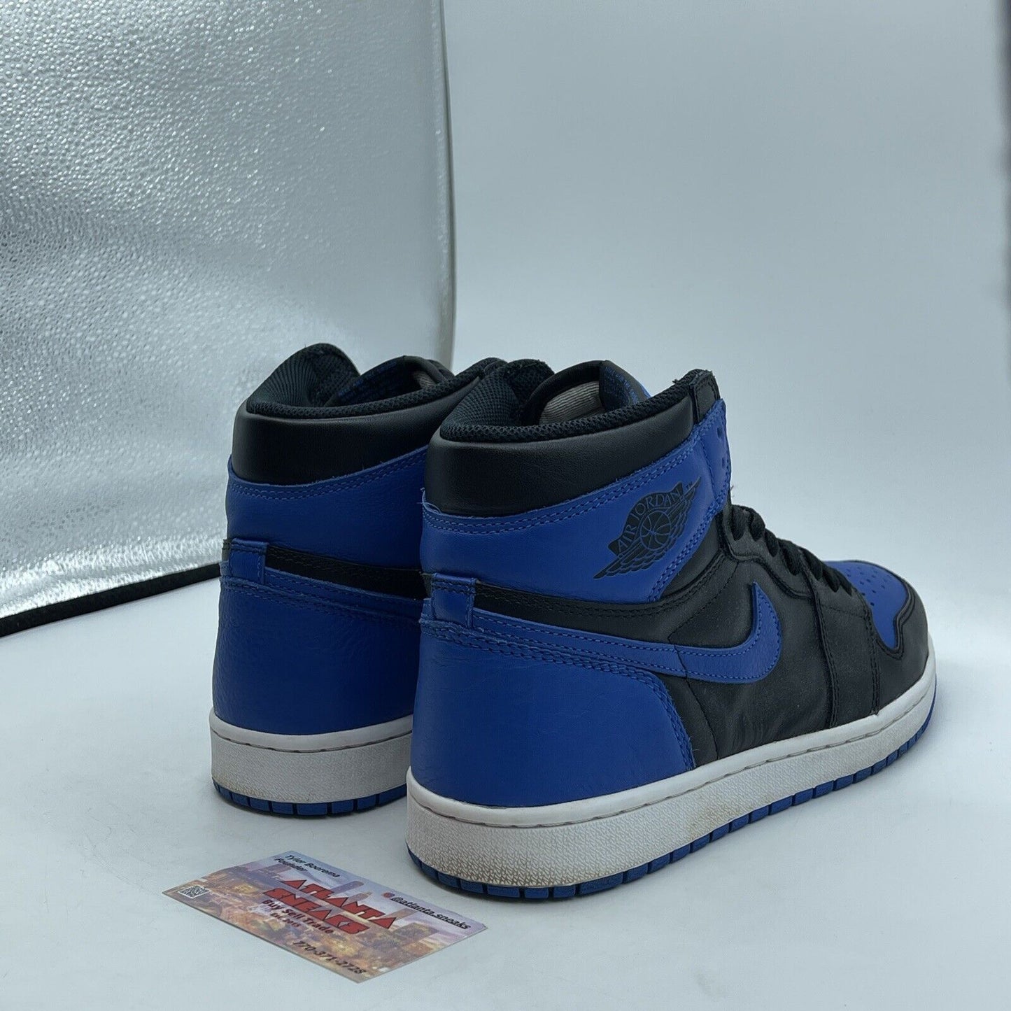 Size 8.5 - Jordan 1 Retro OG High Royal Black Blue Leather (555088-007)