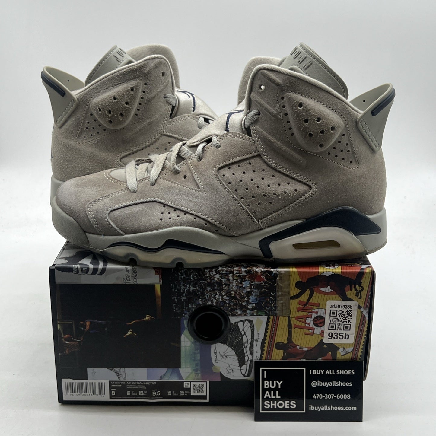 Size 8 - Air Jordan 6 Retro Mid Georgetown (CT8529-012)